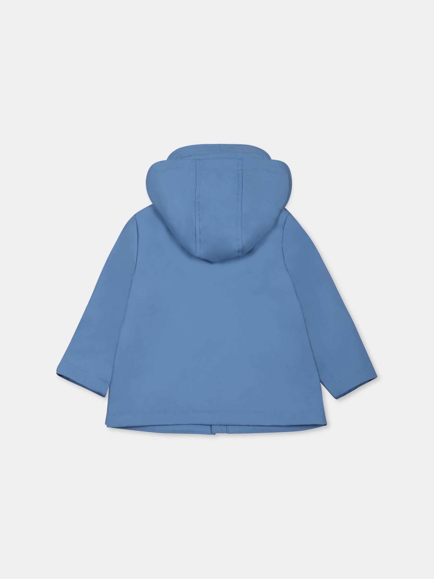 Impermeabile azzurro per neonato con logo,Mayoral,1475 063