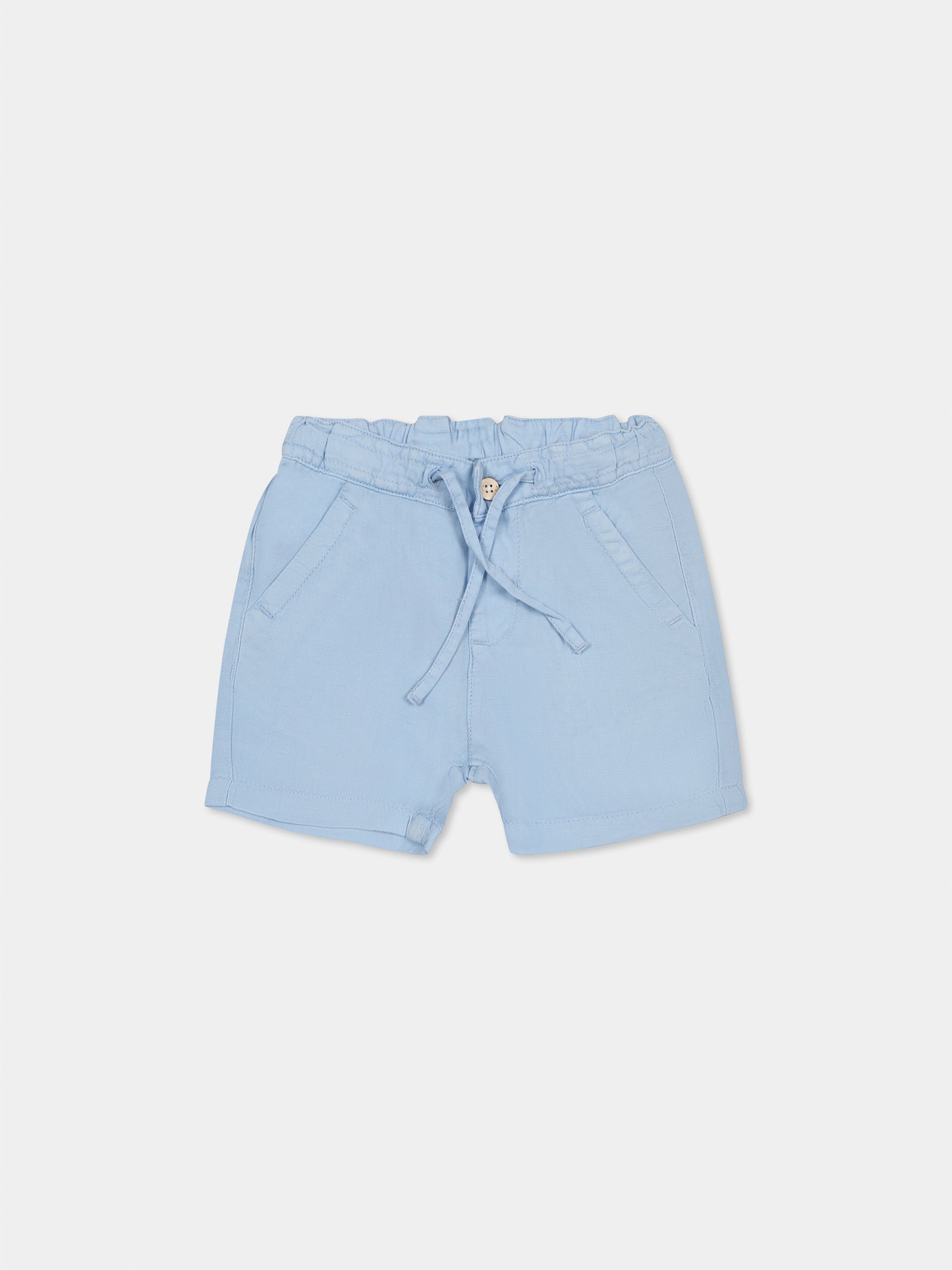 Light blue shorts for baby boy