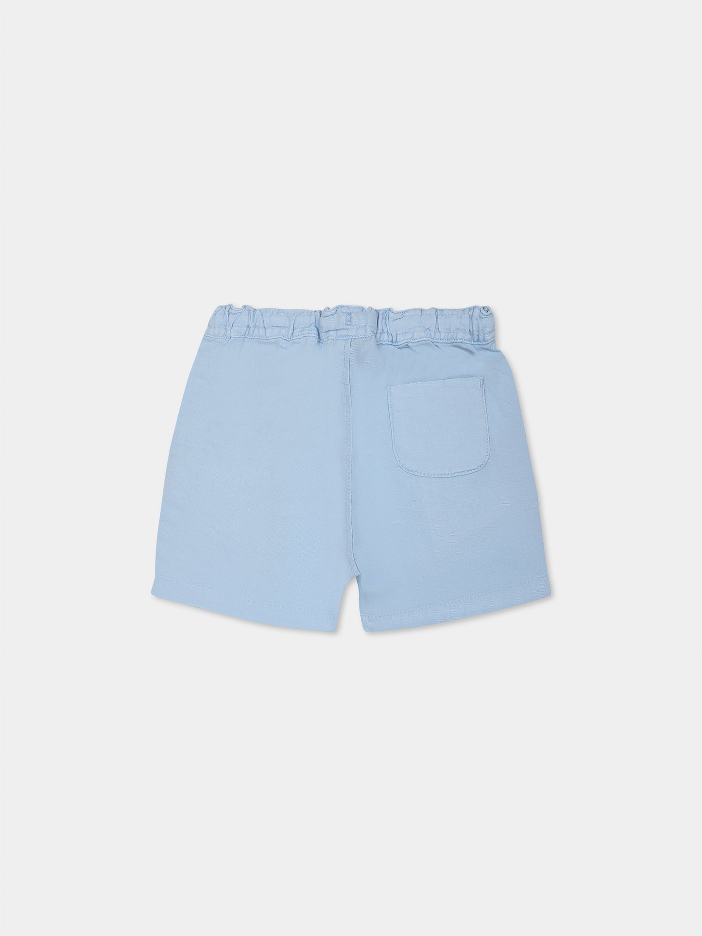 Light blue shorts for baby boy