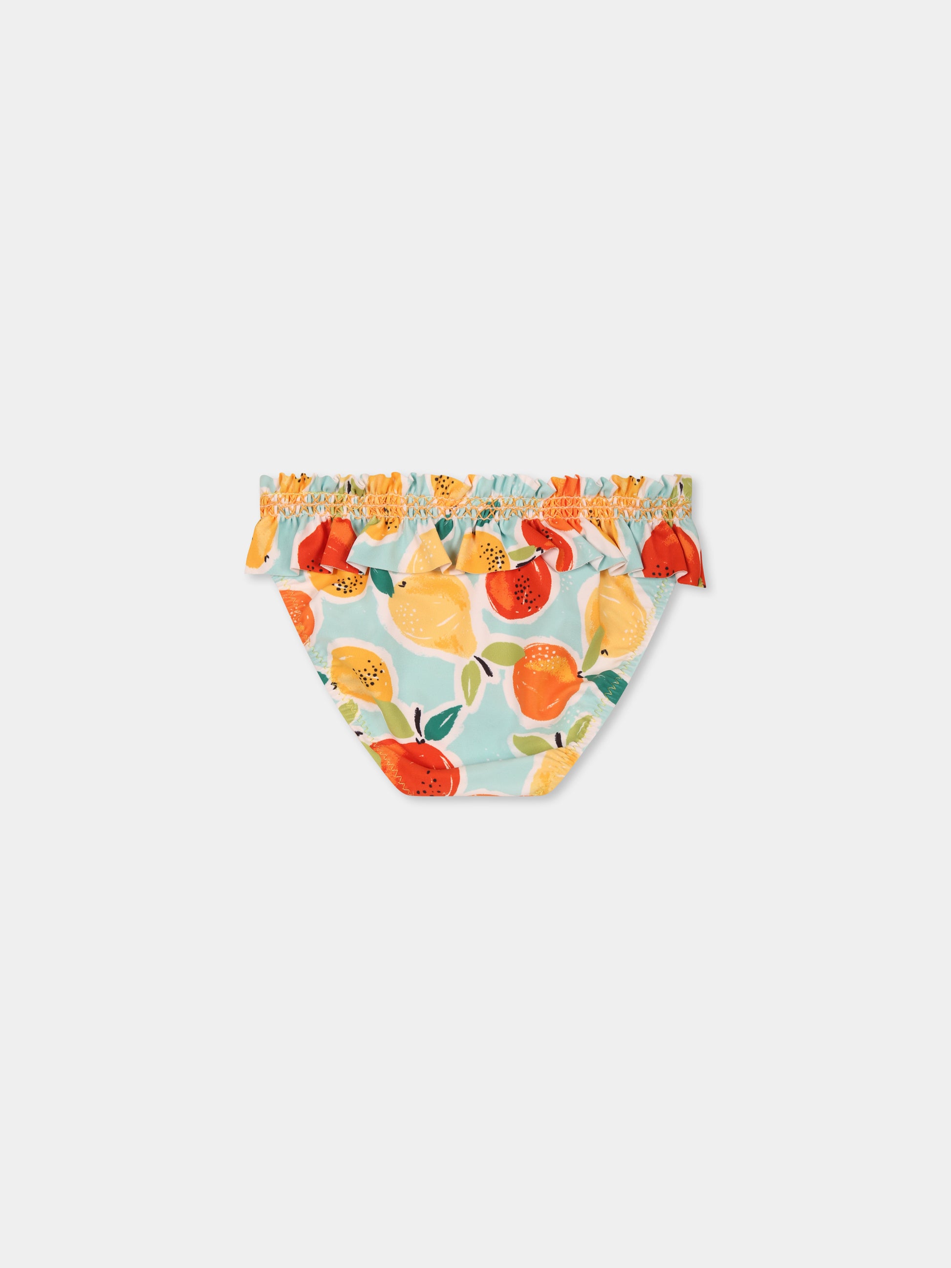 Set slip multicolor per neonata con fiori e frutta,Mayoral,1642 090
