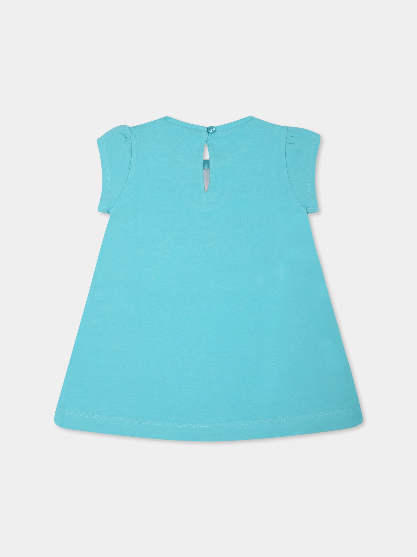 Vestito verde per neonata con stampa fiore,Mayoral,1922 074