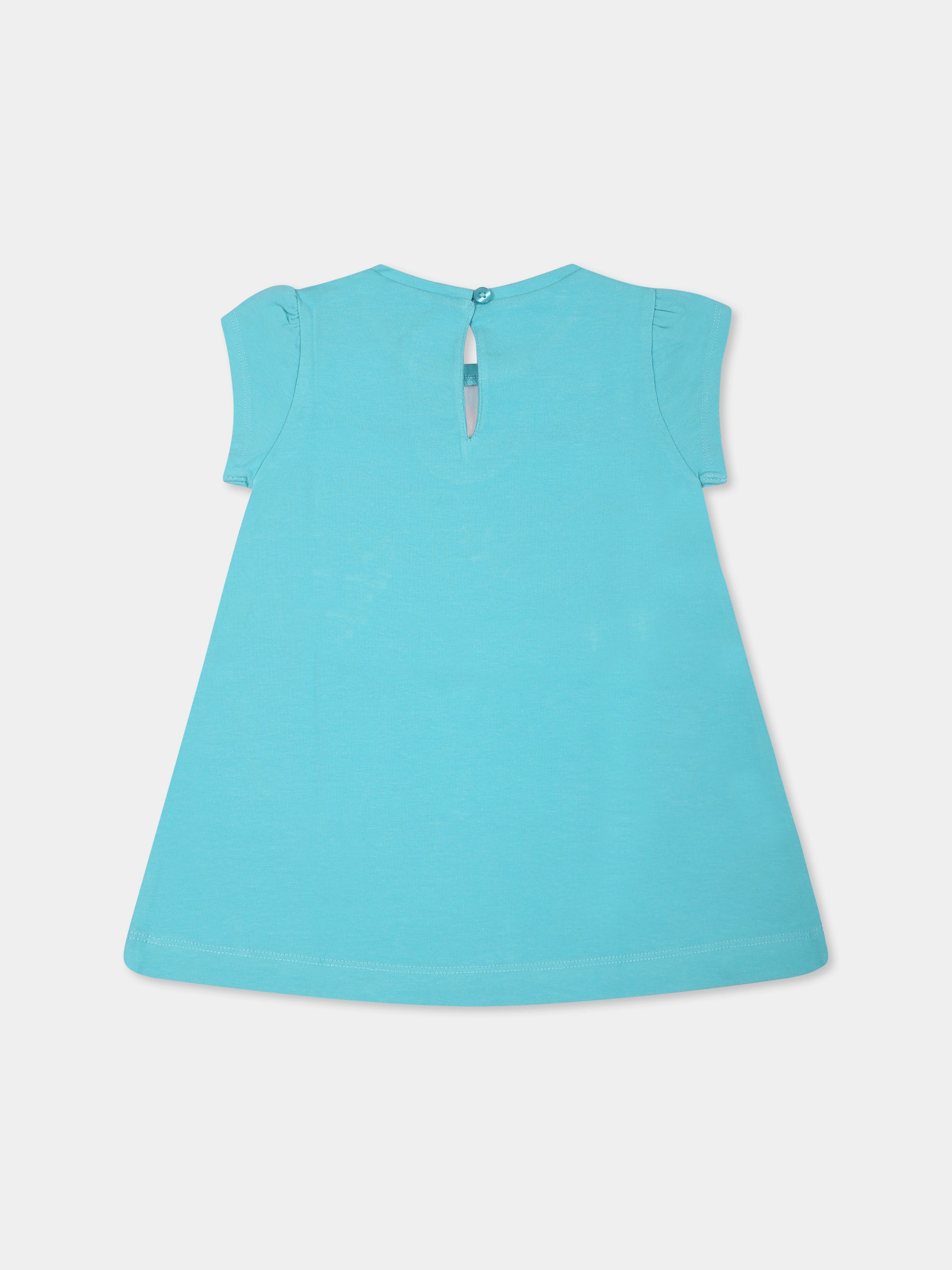 Vestito verde per neonata con stampa fiore,Mayoral,1922 074