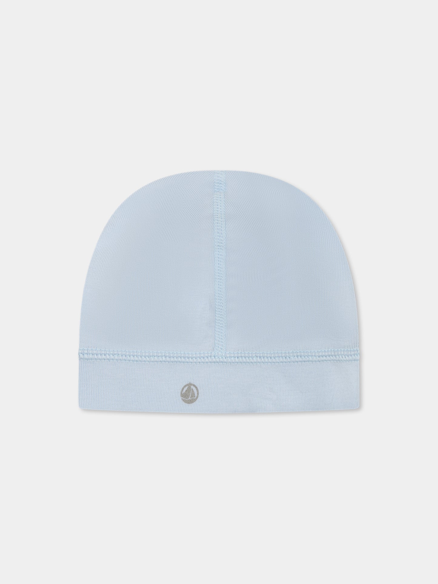 Cappello celeste per neonato con logo,Petit Bateau,A0CIU TOUDOU 01