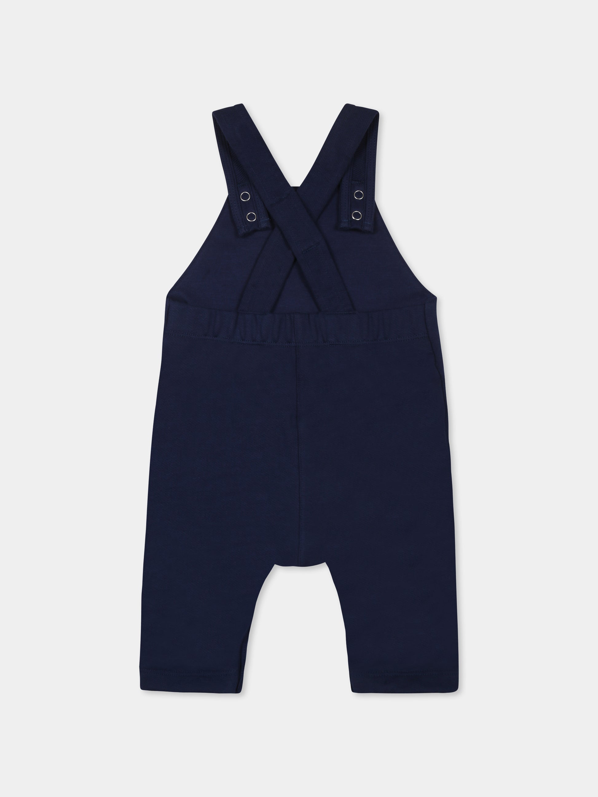 Salopette blu per neonato,Petit Bateau,A0CV9 MEDIEVAL 03