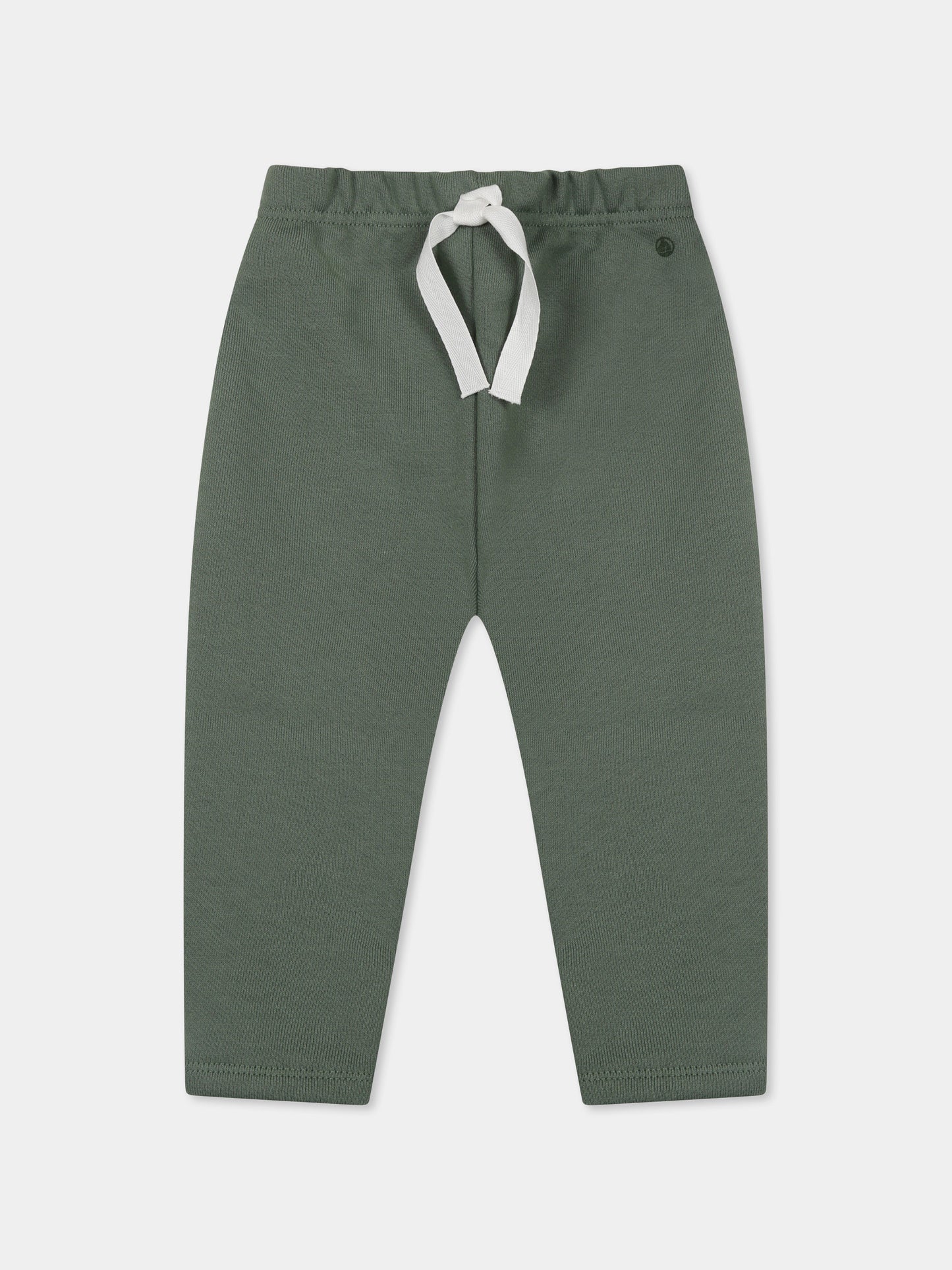Pantaloni verdi per neonato con logo,Petit Bateau,A0CVZ PALMERAIE 03