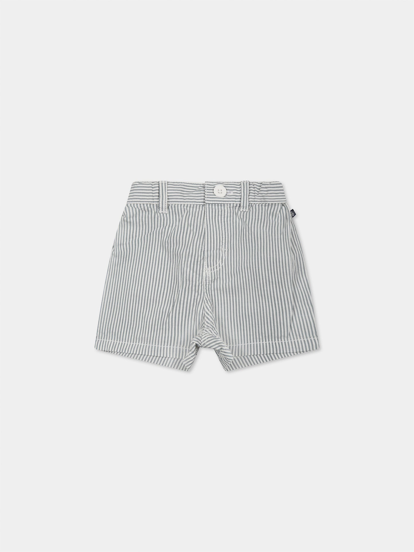 Green shorts for baby boy with logo