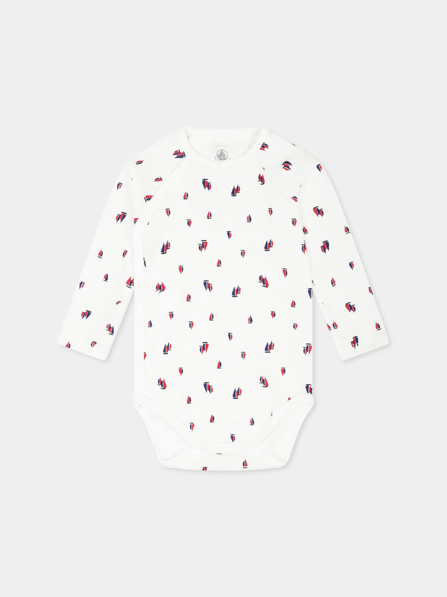 Completo nascita multicolor per neonati con barca a vela,Petit Bateau,A0BNA MARSHMALLOW/SMOKING 01