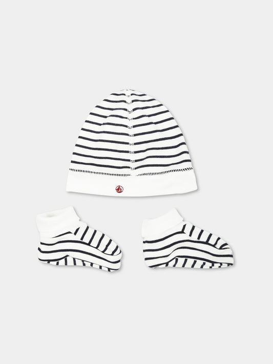 Multicolor accessory set for baby boy