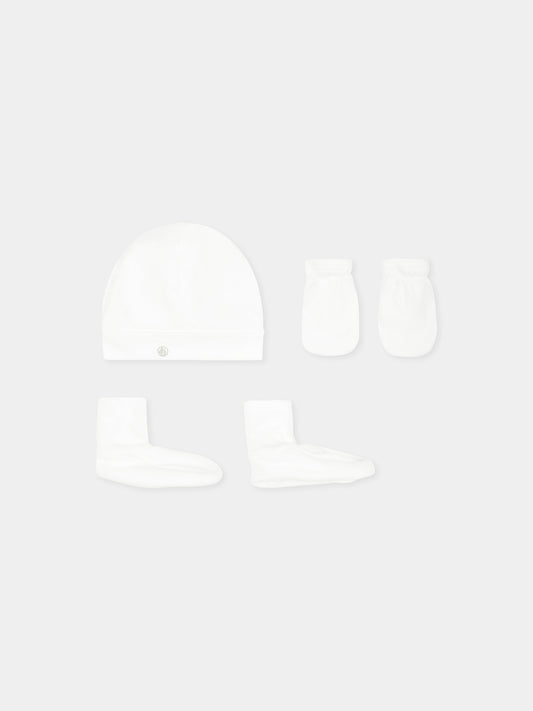 Set accessori bianco per neonati,Petit Bateau,A0AS0 VARIANTE 1 00