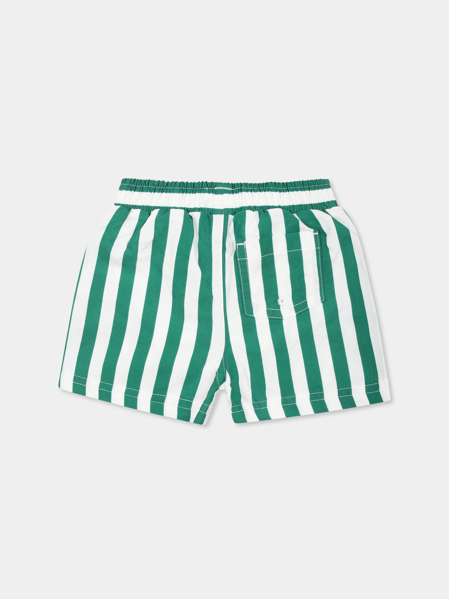 Boxer mare verde per neonato,Petit Bateau,A0CU2 MARSHMALLOW/JARDIN 01