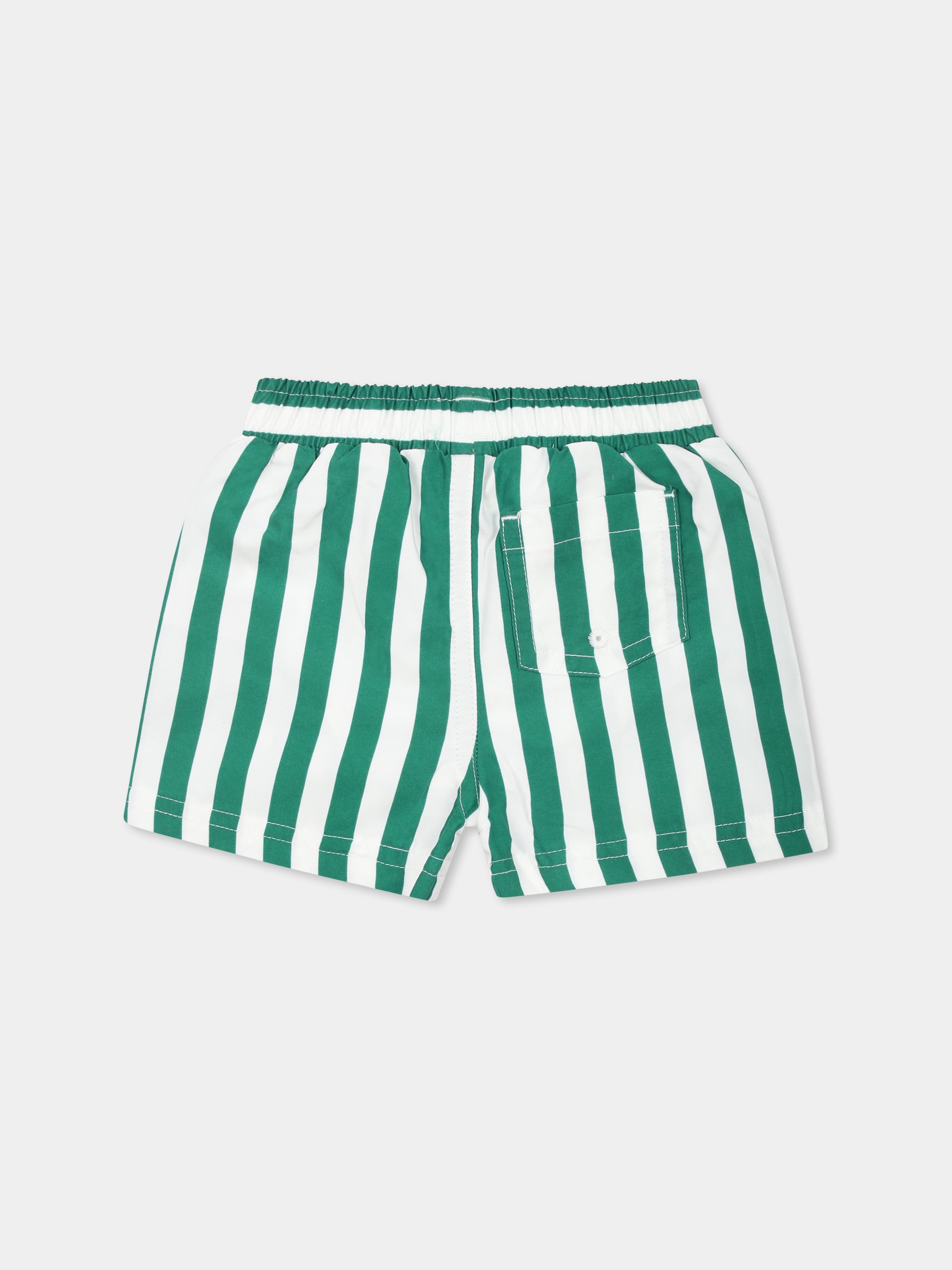 Boxer mare verde per neonato,Petit Bateau,A0CU2 MARSHMALLOW/JARDIN 01