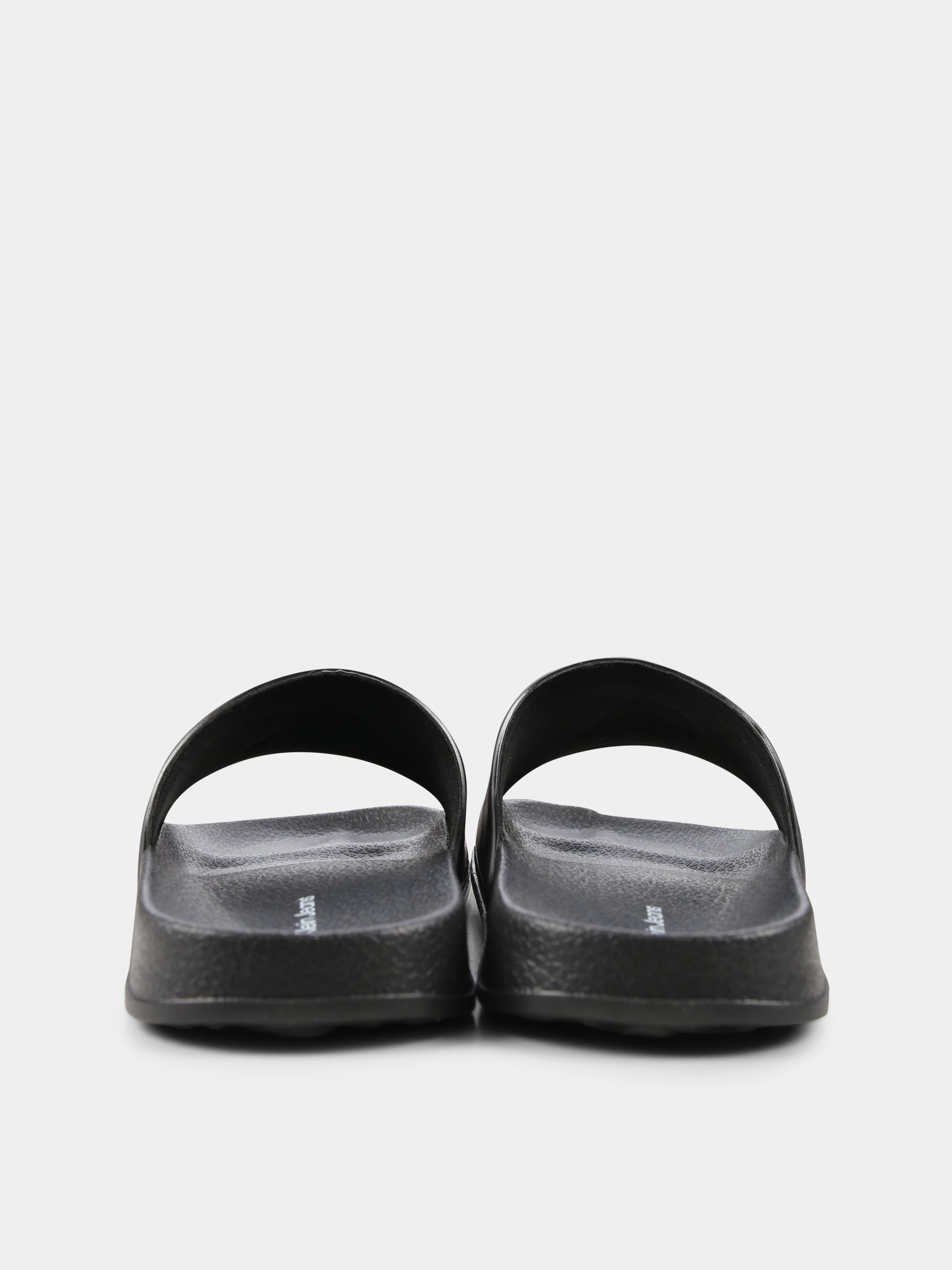 Ciabatte nere per bambini con logo,Calvin Klein Kids,V3X0 83032 1172999