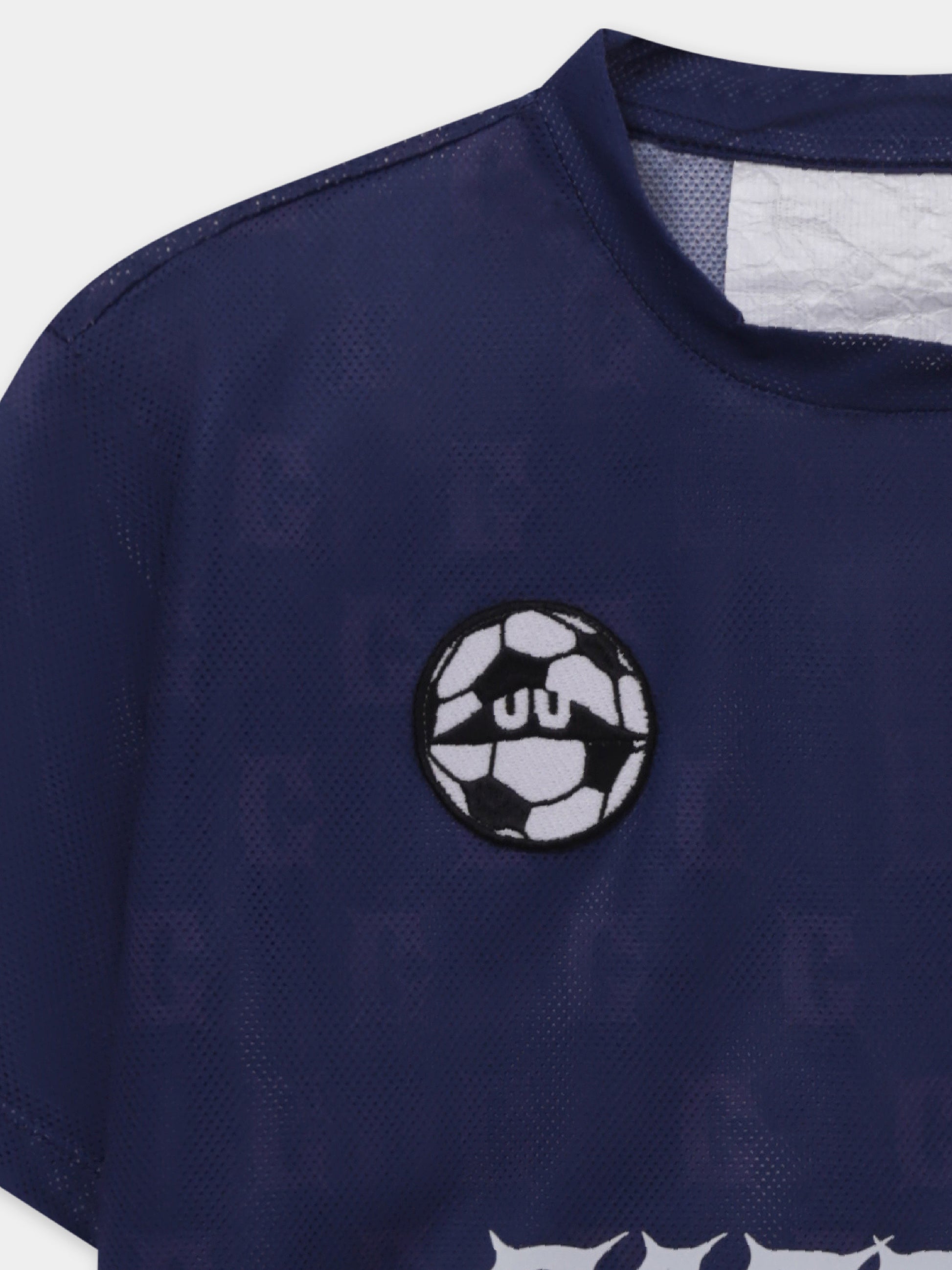 T-shirt blu per bambina con logo,Caroline Bosmans,SS25 1019 106 0034