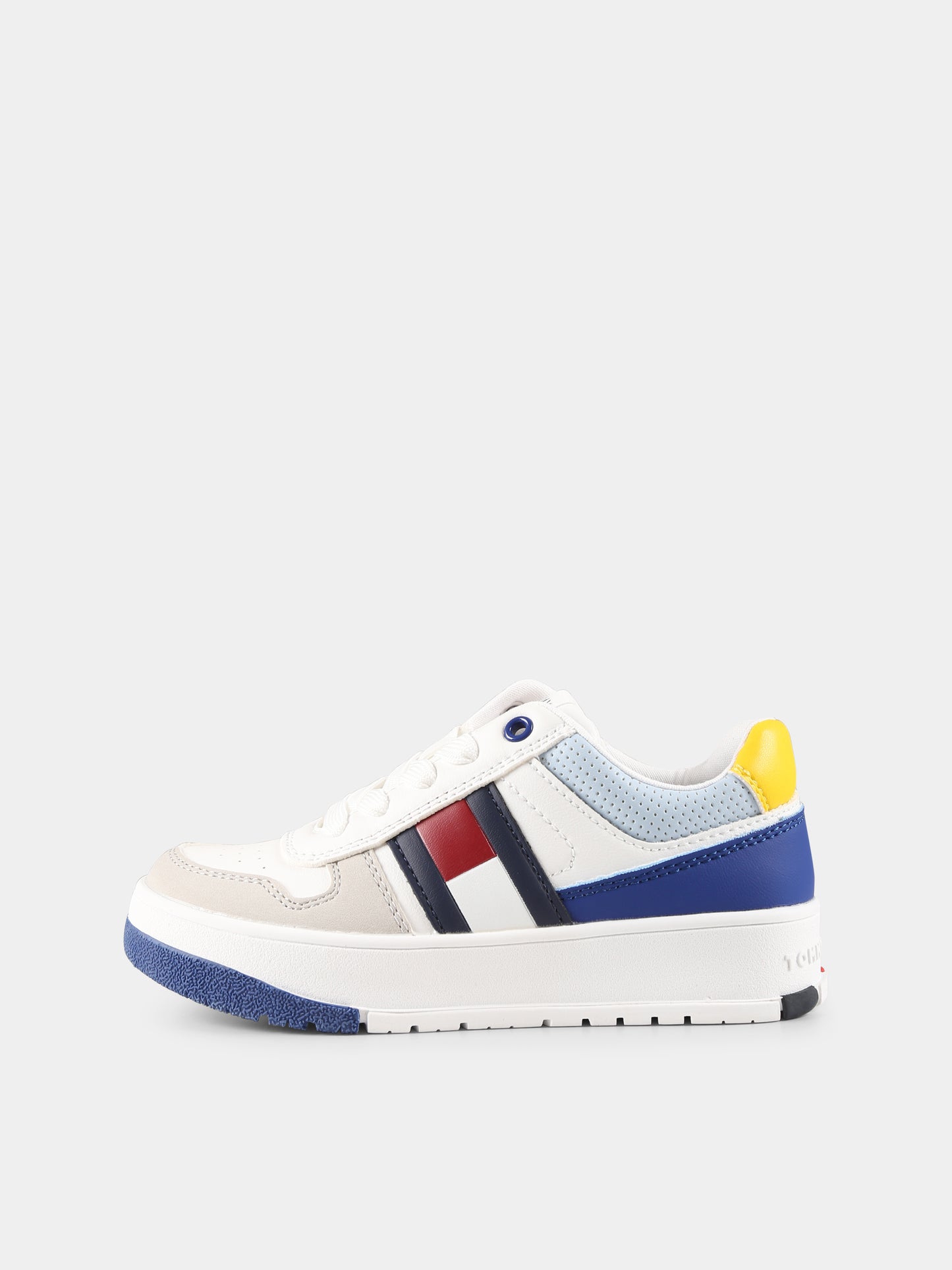 Sneakers bianche per bambino con logo,Tommy Hilfiger Junior,T3X9 33863 1269Y913