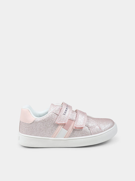 Sneakers rosa per bambina con logo,Tommy Hilfiger Junior,T1A9 33725 0745302
