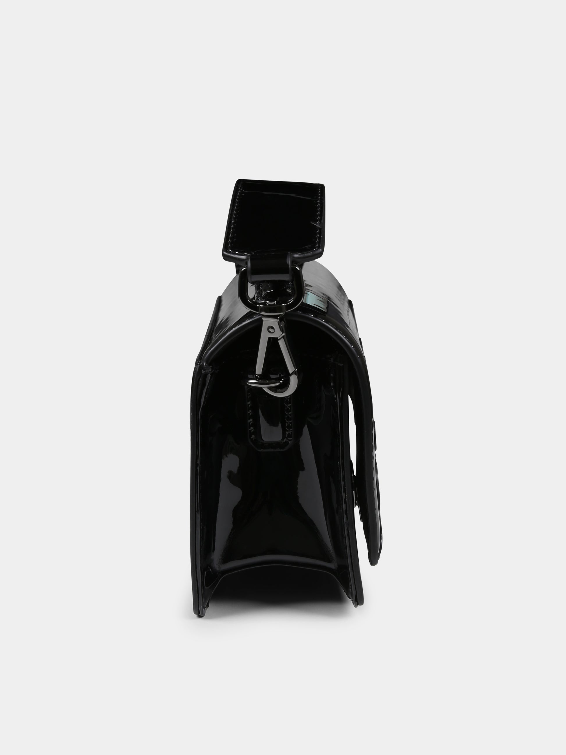 Borsa nera per bambina con logo,Karl Lagerfeld Kids,Z30405 09B