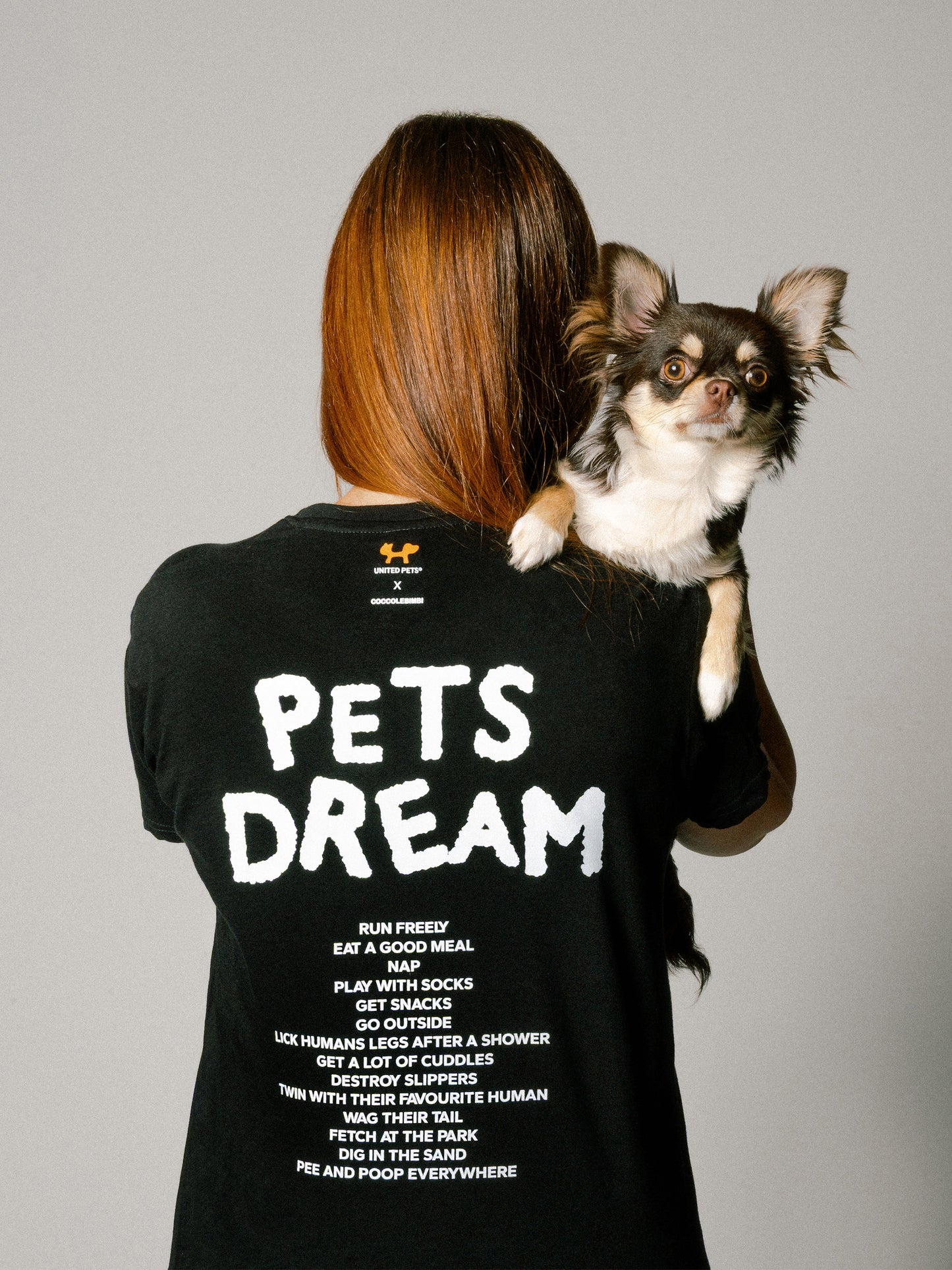 Black Pets Dream t-shirt for adults
