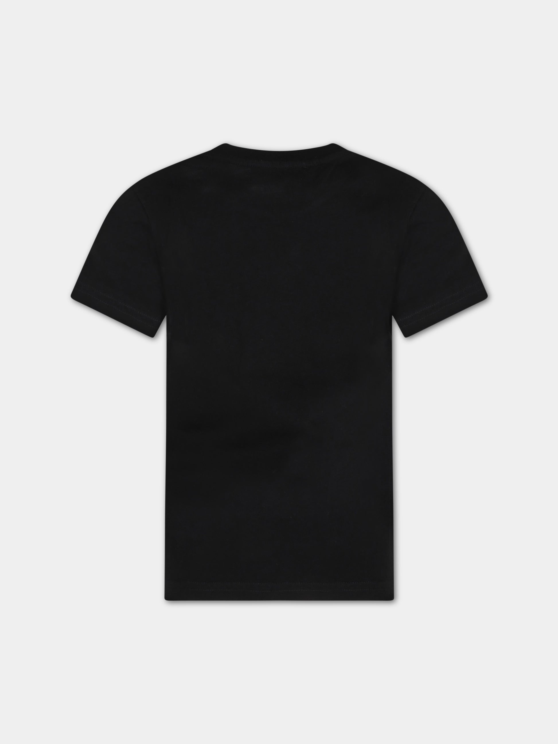 T-shirt nera per bambini con logo,Dsquared2,DQ048S D002F DQ900