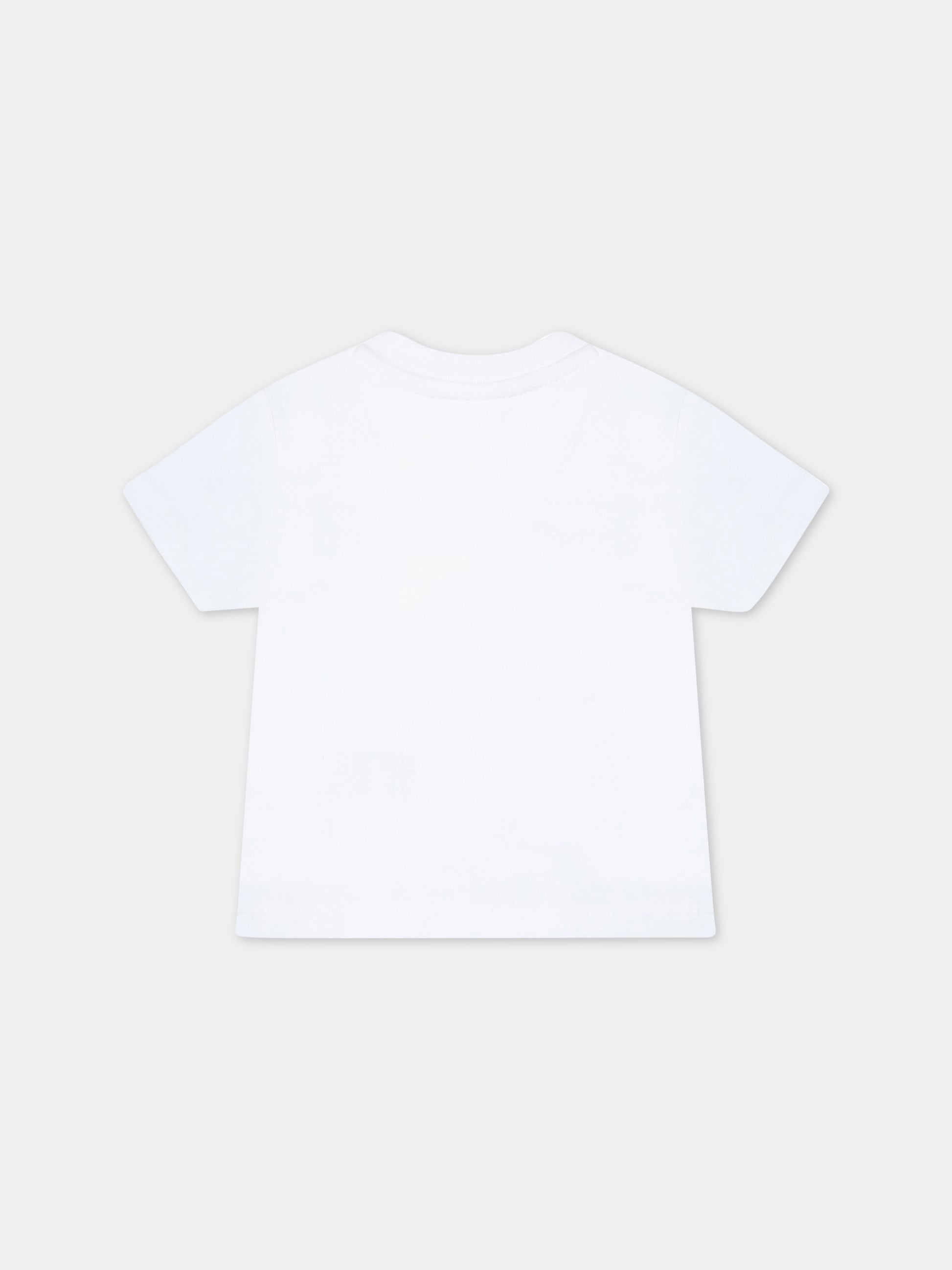 T-shirt bianca per neonati con loghi,Calvin Klein Kids,CKIN0IN00001 IN0IN00001 YAF