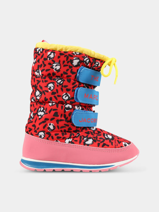 Stivali rossi da neve per bambina,Little Marc Jacobs,W19110 97E