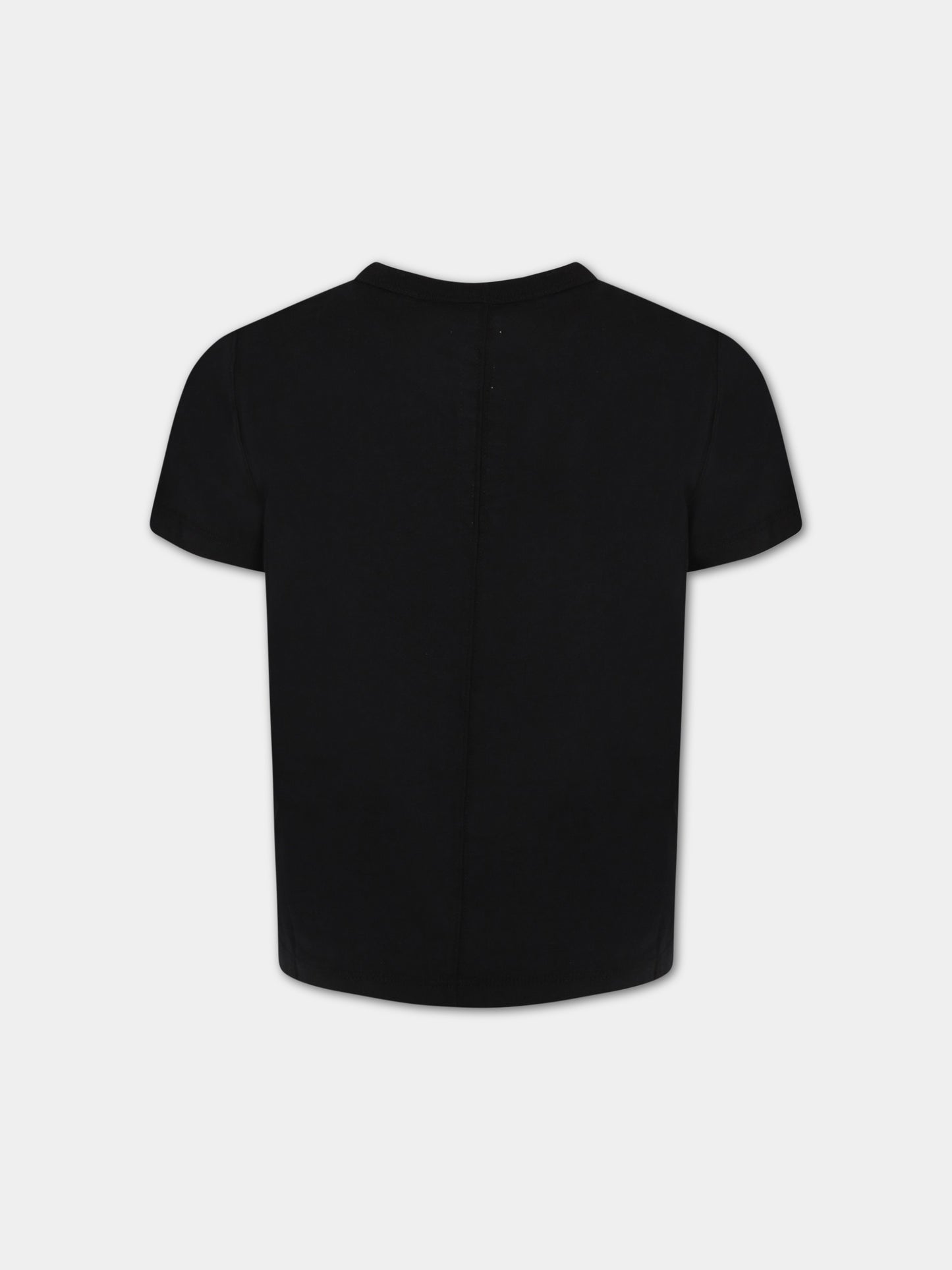 T-shirt nera per bambini,Rick Owens,BG02B5265 JA 09
