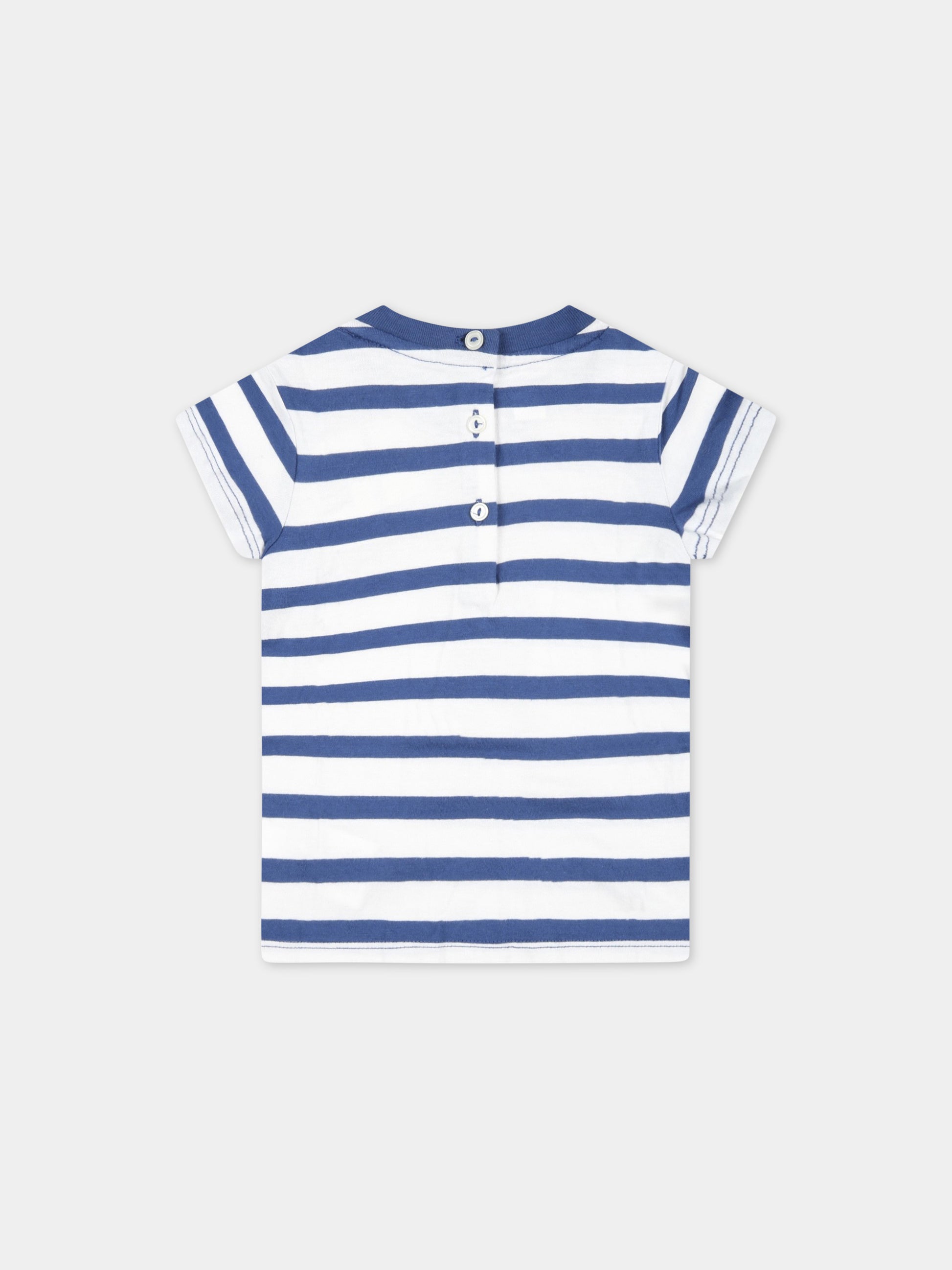 T-shirt multicolor per neonata con Polo Bear e logo rosso,Ralph Lauren Kids,891323001