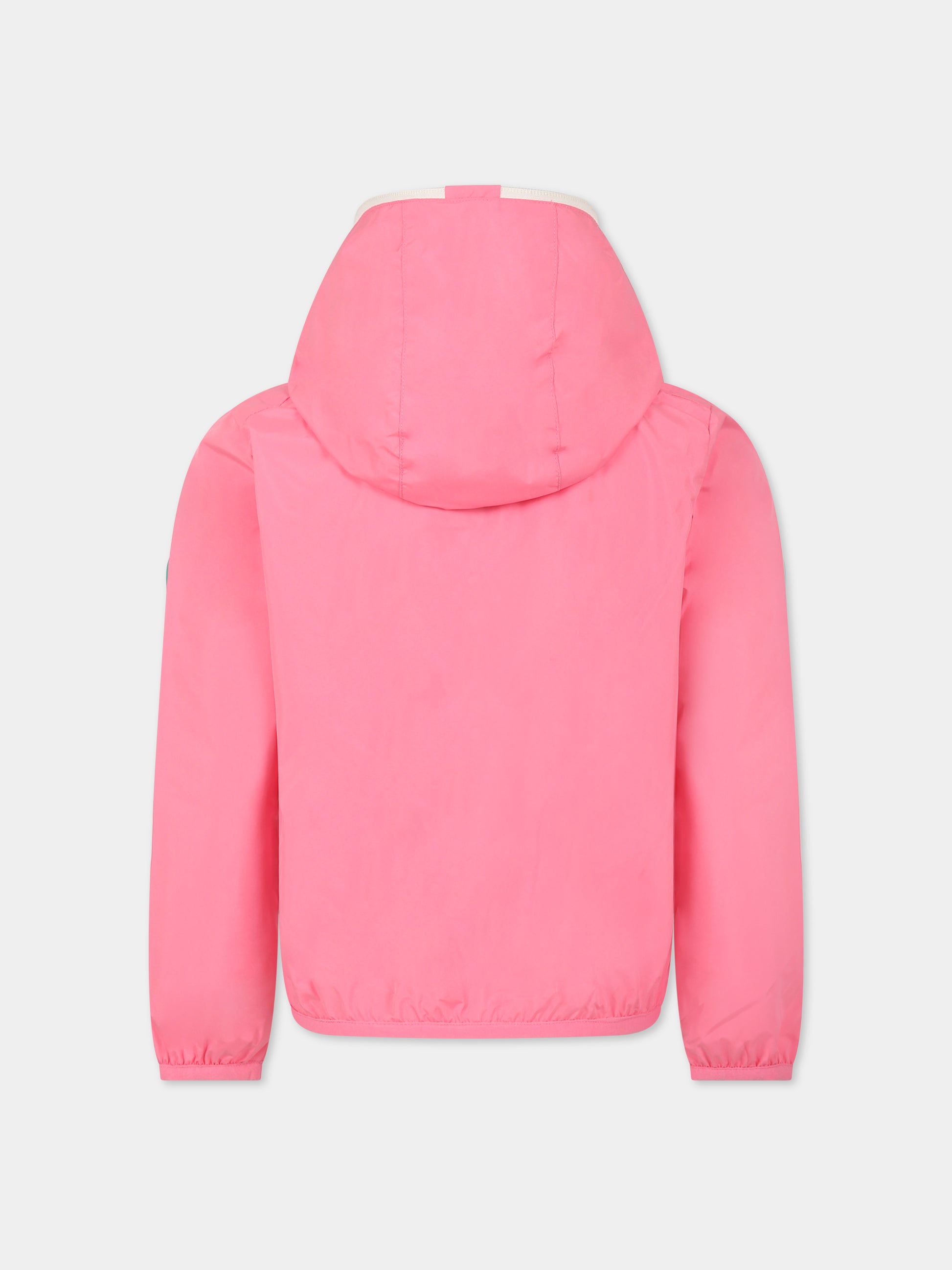 Giubbotto rosa  Noel  per bambina con logo,Save The Duck Kids,J37320X WIND16 80018