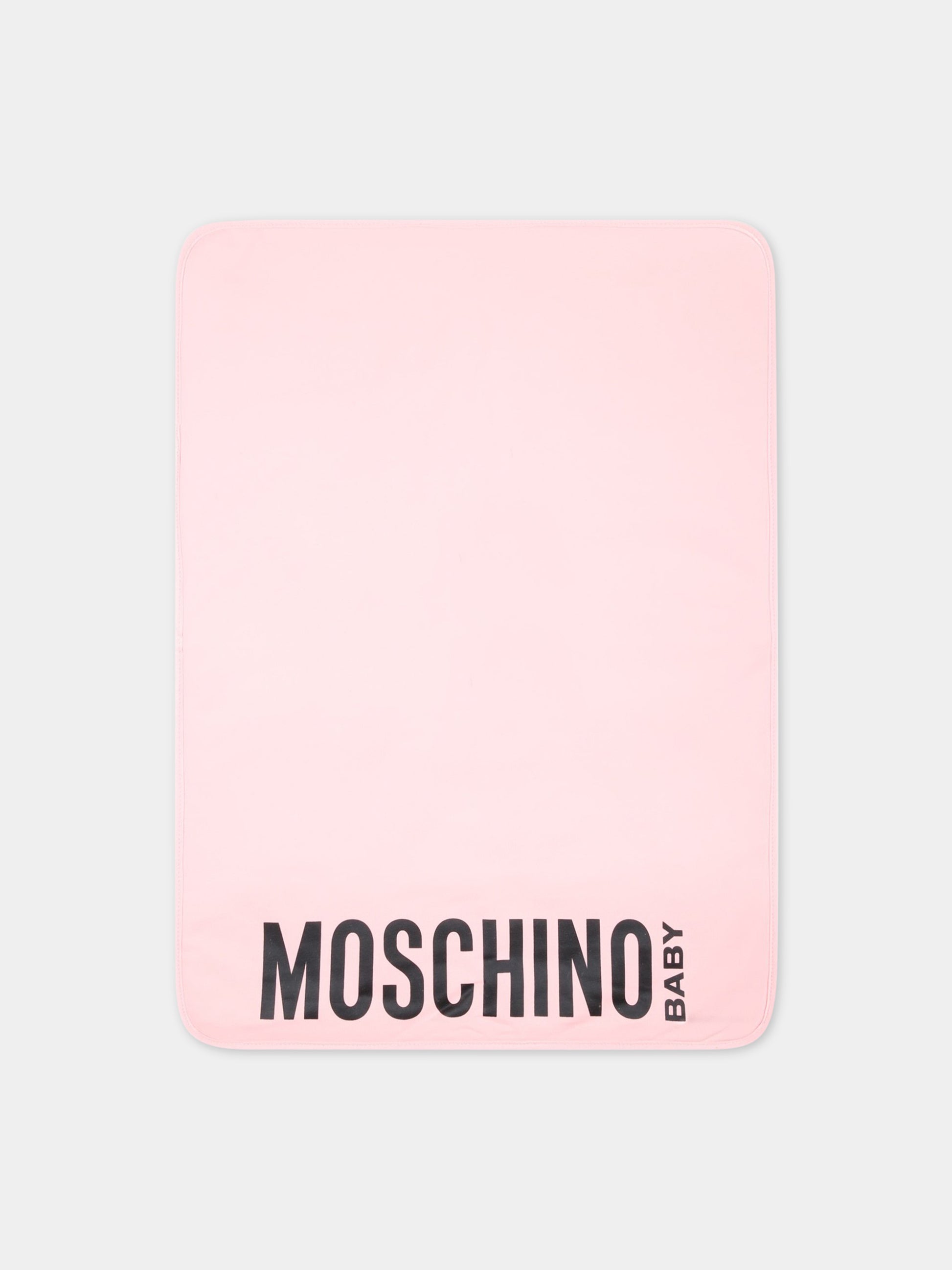 Borsa-mamma rosa per neonata con Teddy Bear,Moschino Kids,MRX03A LDA25 50209