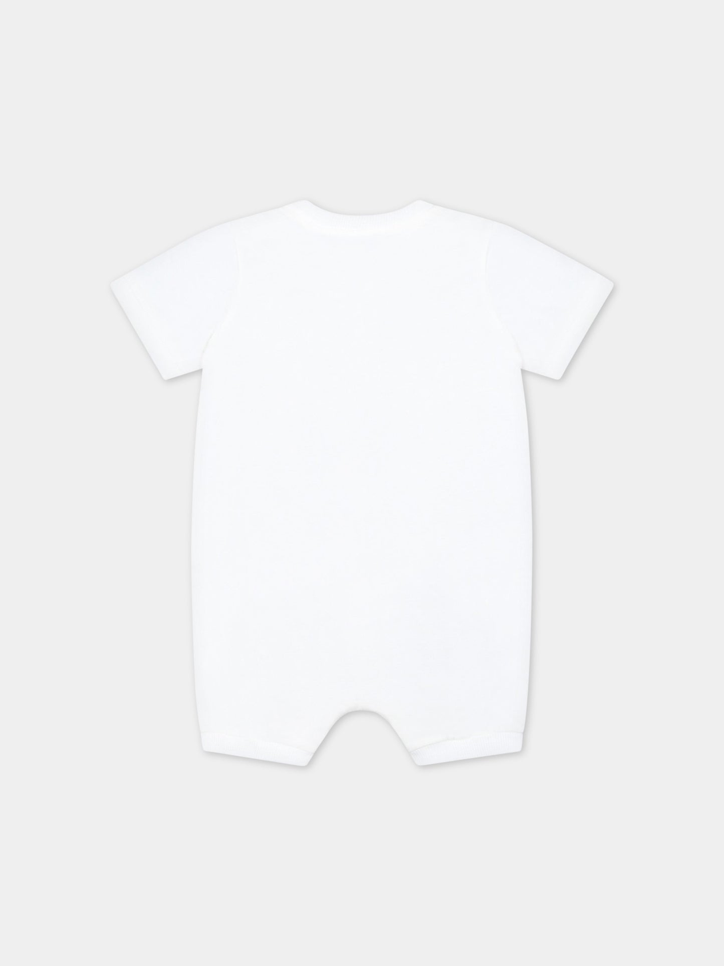 Pagliaccetto bianco per neonati con Teddy Bear,Moschino Kids,MUT03A LAA03 10063