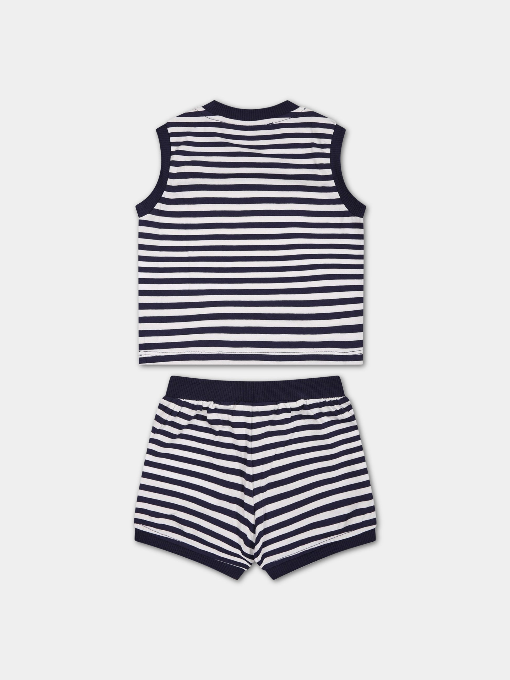 Completo multicolor per neonato con Teddy Bear,Moschino Kids,MUG00U LBE05 83120