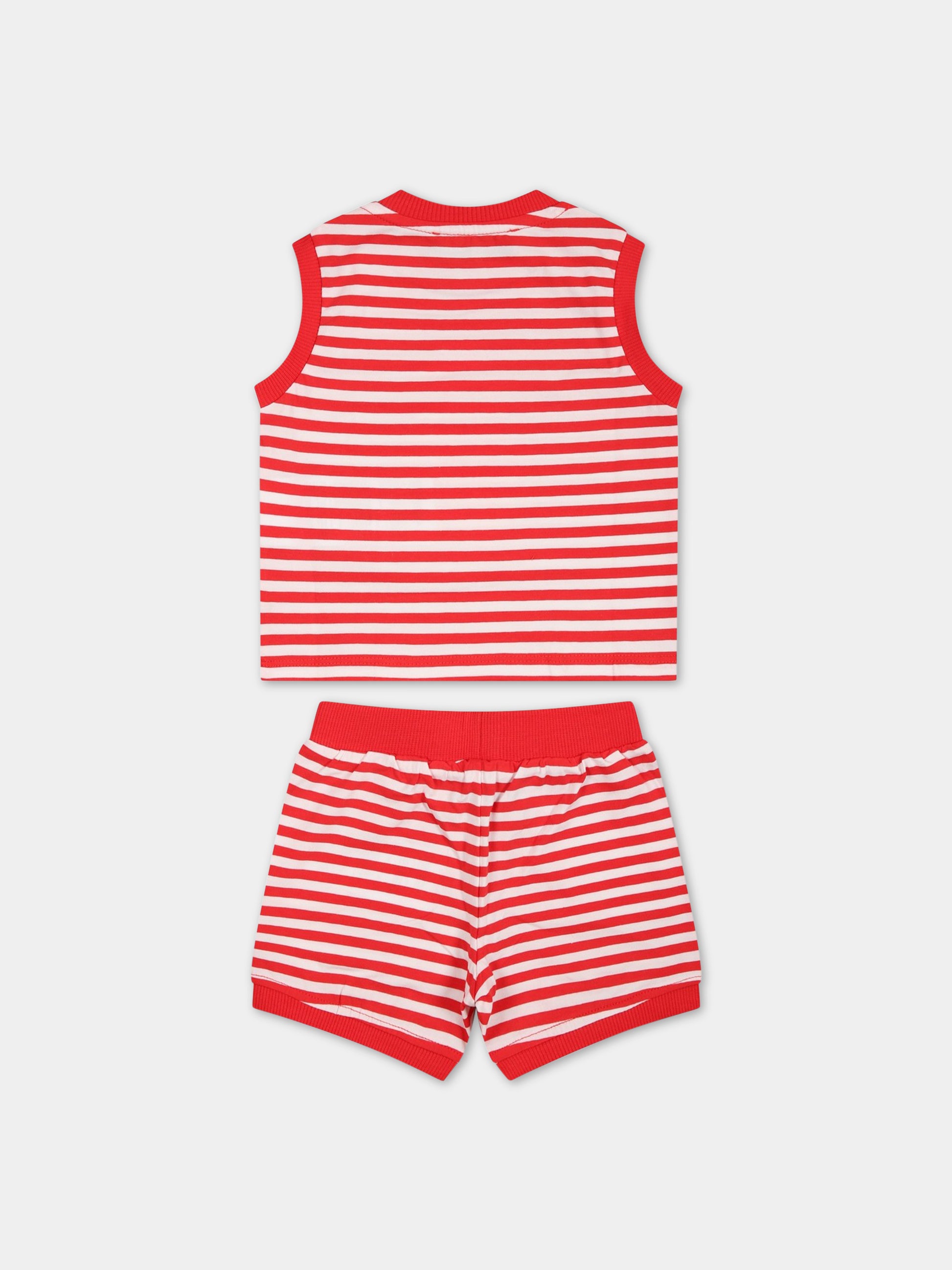 Completo multicolor per neonato con Teddy Bear,Moschino Kids,MUG00U LBE05 84615