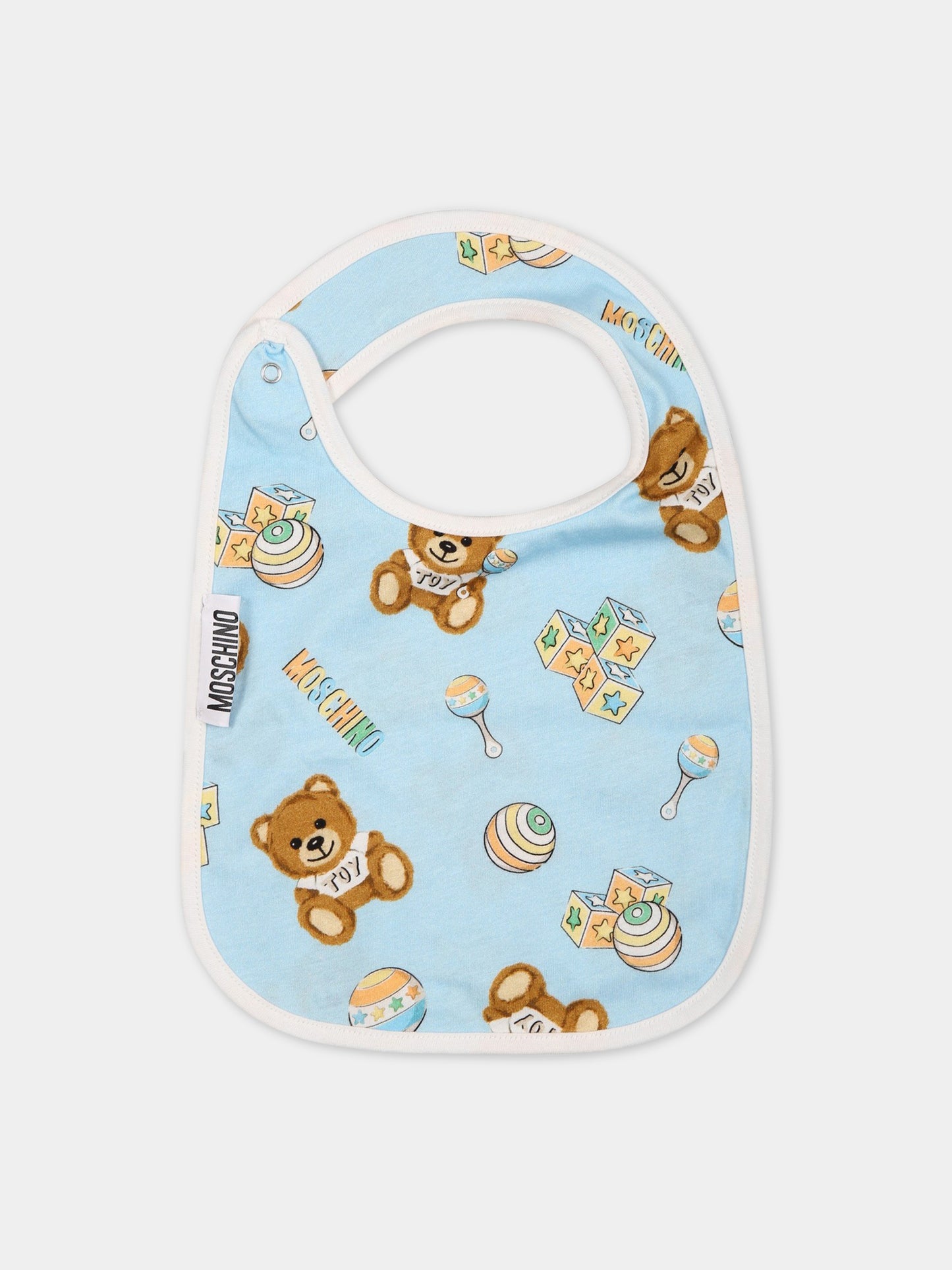 Set celeste per neonato con Teddy Bear,Moschino Kids,MMY03I LCA19 40304