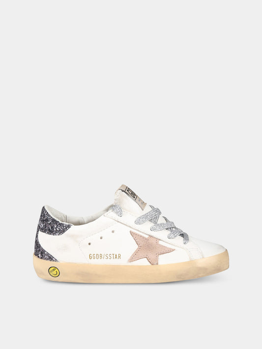 Sneakers bianche per bambina con stella,Golden Goose,GYF00102 F004344 15447