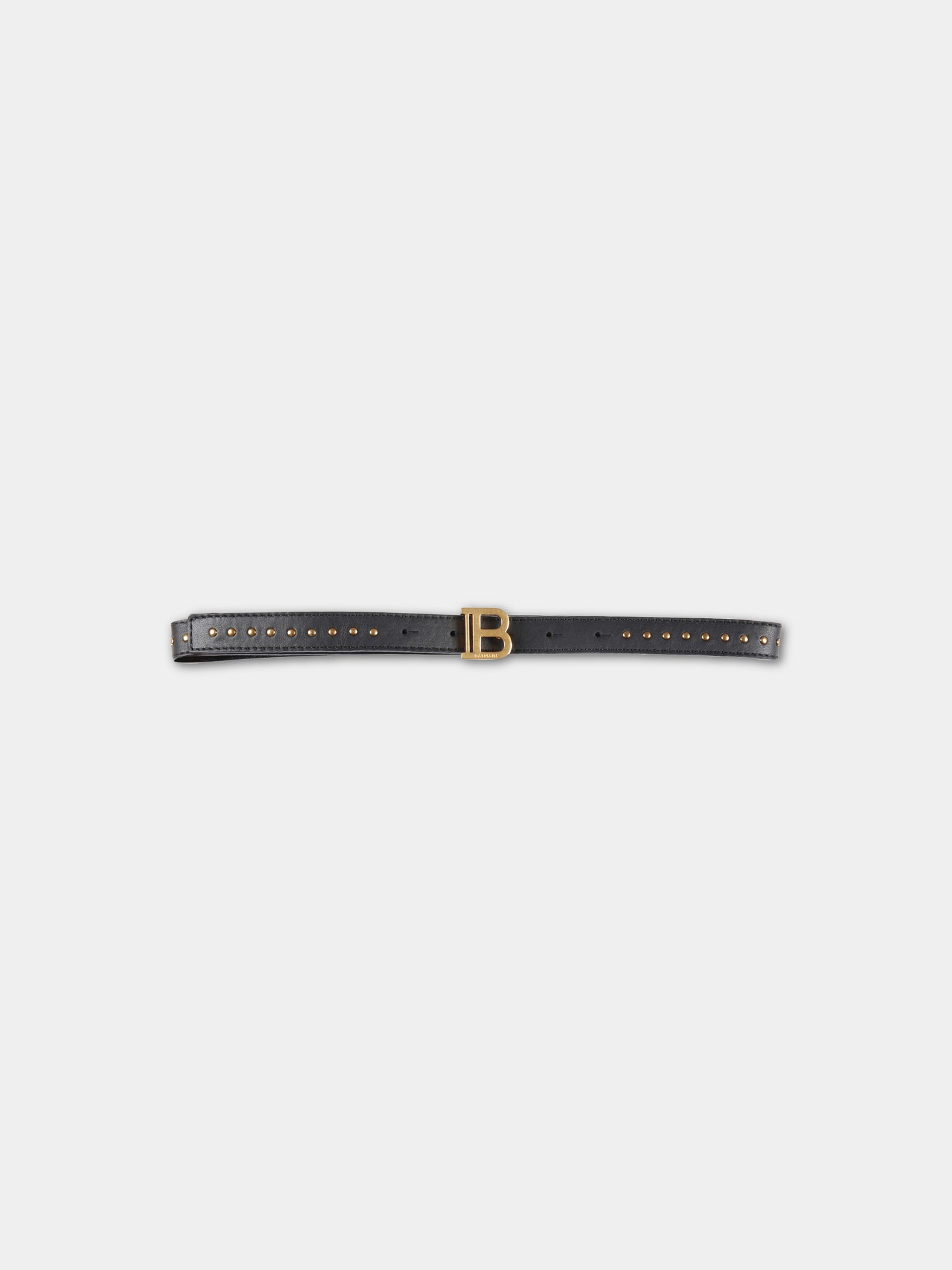 Cintura nera per bambina con logo,Balmain Kids,BS0A21 Z0847 930OR