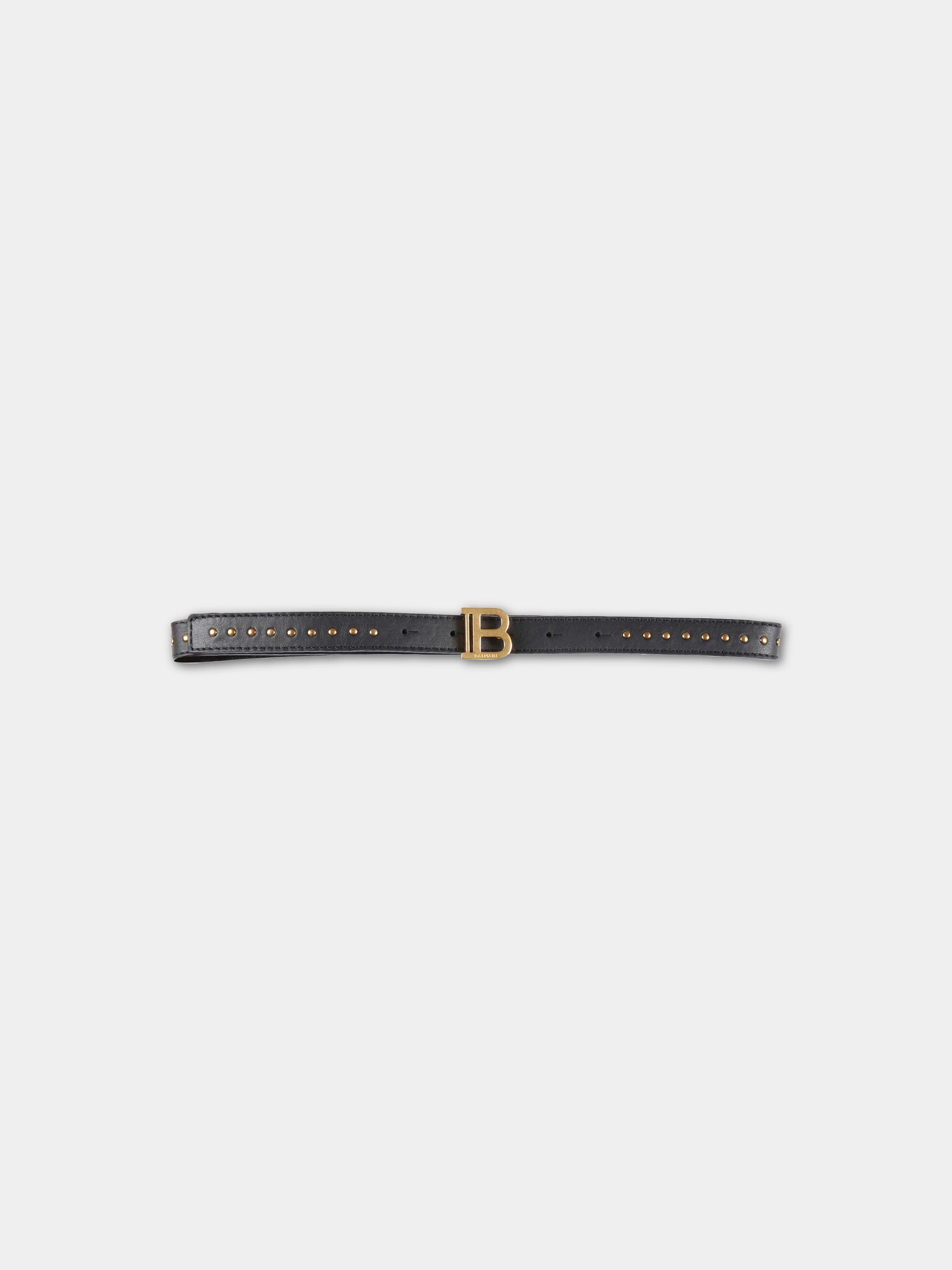 Cintura nera per bambina con logo,Balmain Kids,BS0A21 Z0847 930OR