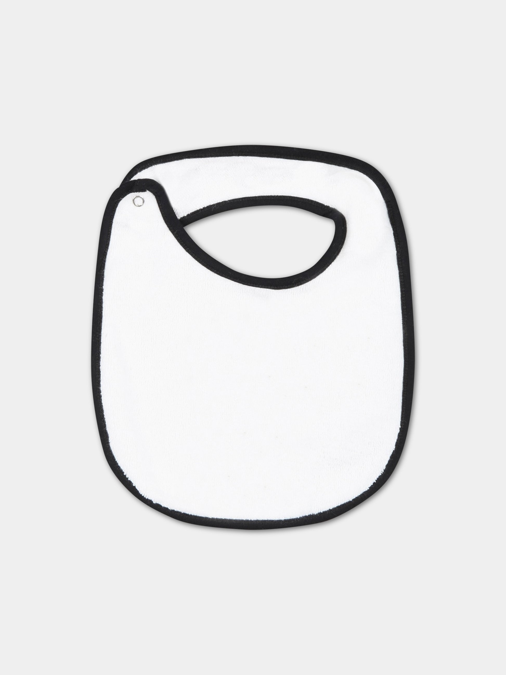 Set bianco e nero per neonato con logo nero,Balmain Kids,BSB539 Z0057 100NE