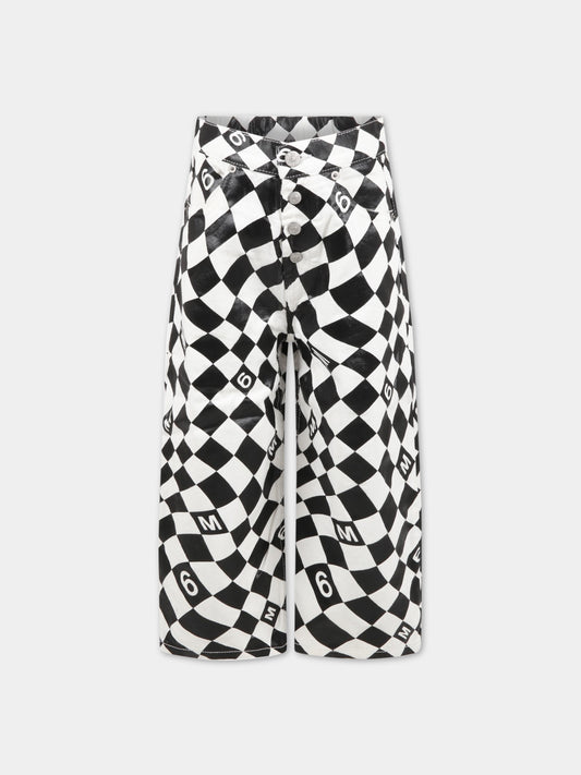 Jeans multicolor per bambino con logo,Mm6 Maison Margiela,M60053 MM00G M6C01