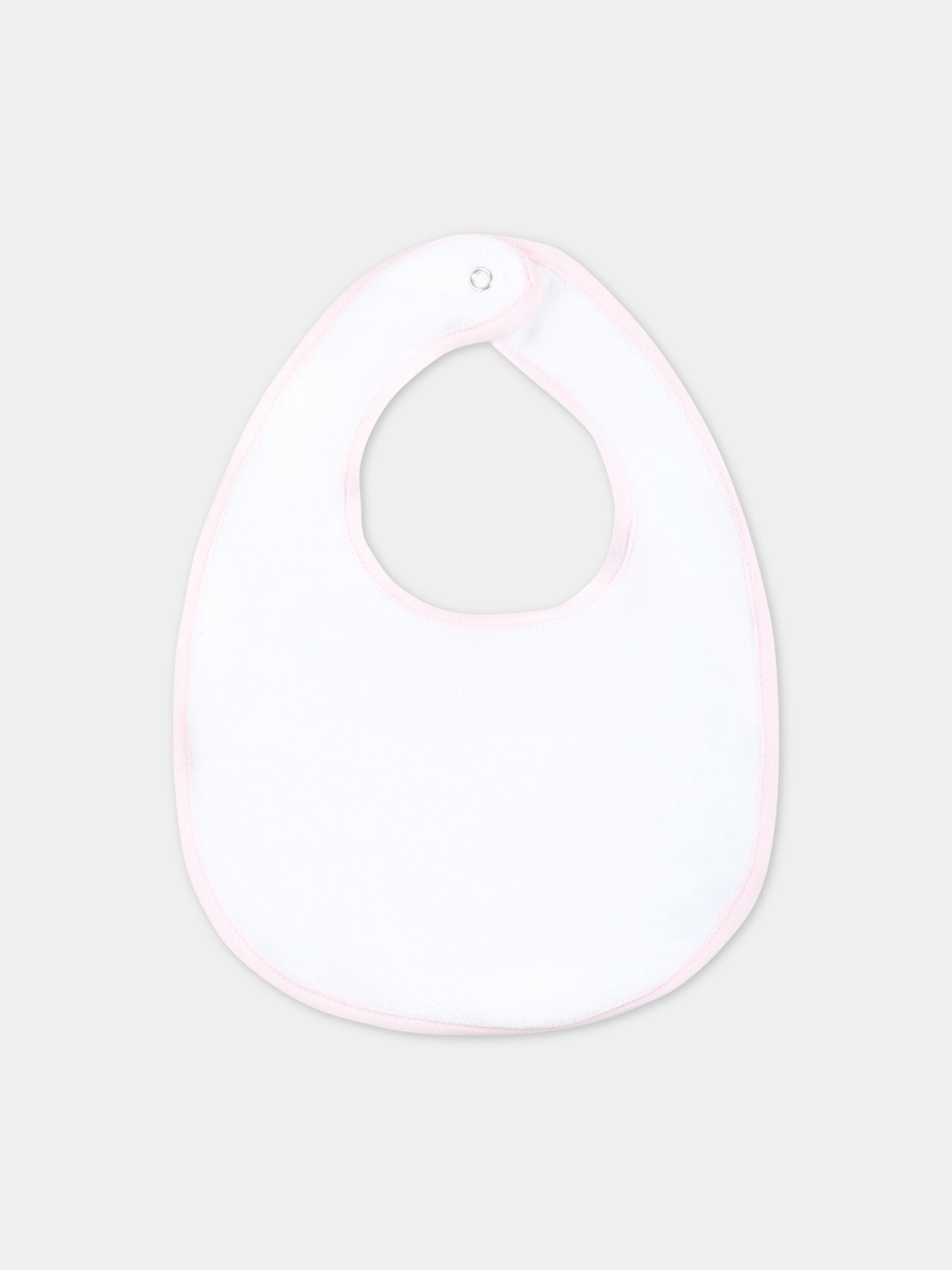 Set bianco per neonata con logo rosa,Missoni,MSB019 J0177 100RS