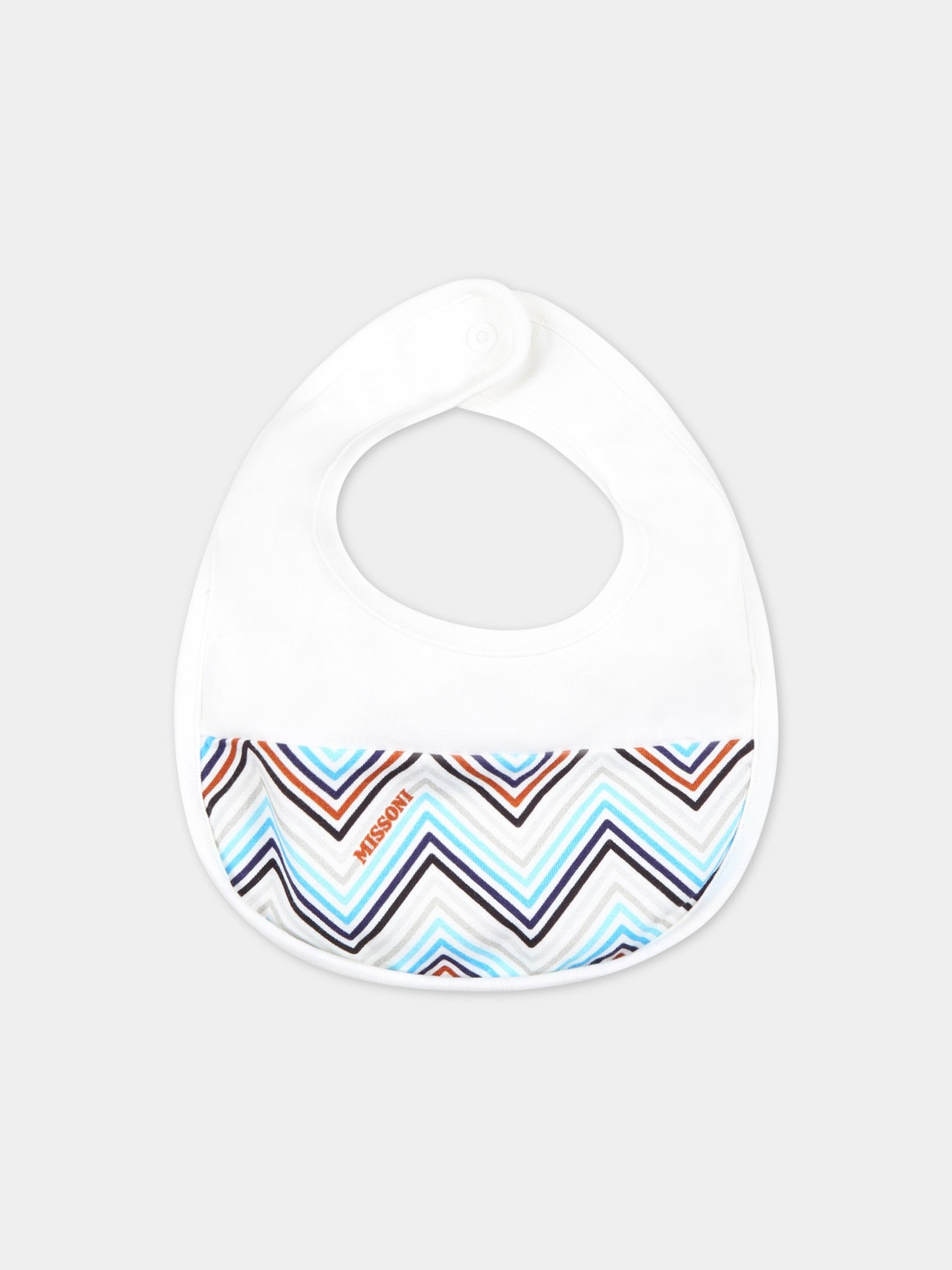 Set bianco per neonato con motivo a chevron,Missoni,MSB029 J0273 100BL