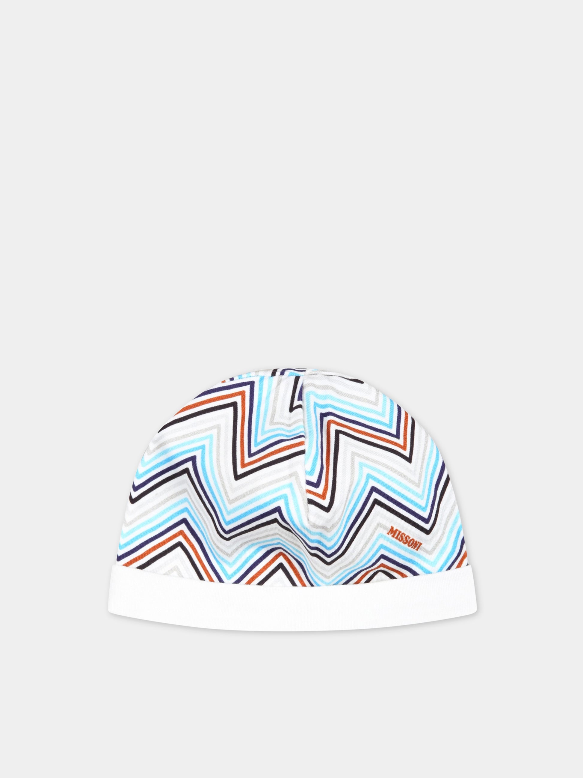 Set bianco per neonato con motivo a chevron,Missoni,MSB029 J0273 100BL