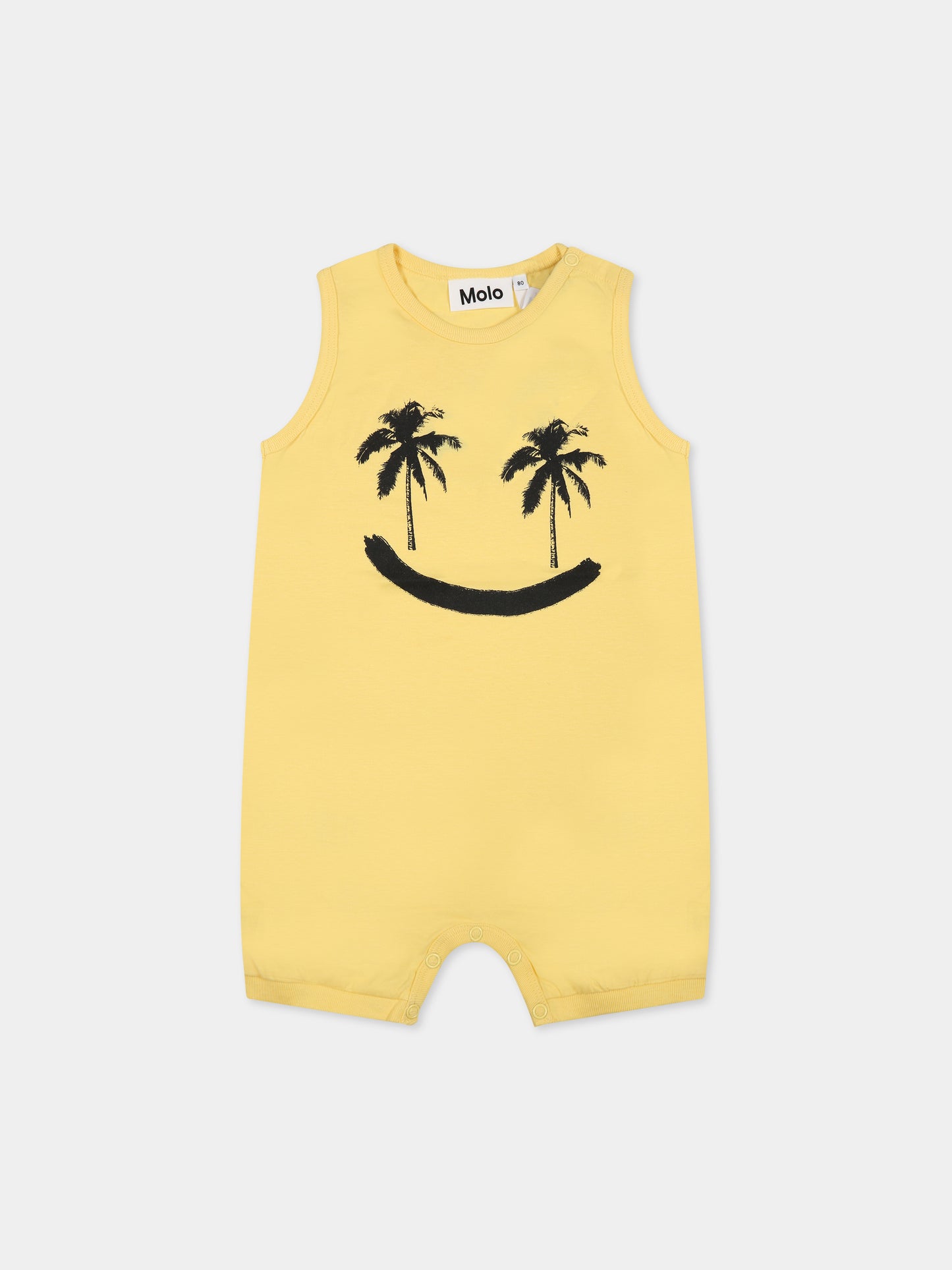 Pagliaccetto giallo per neonati con faccina,Molo,6S23B403 8720