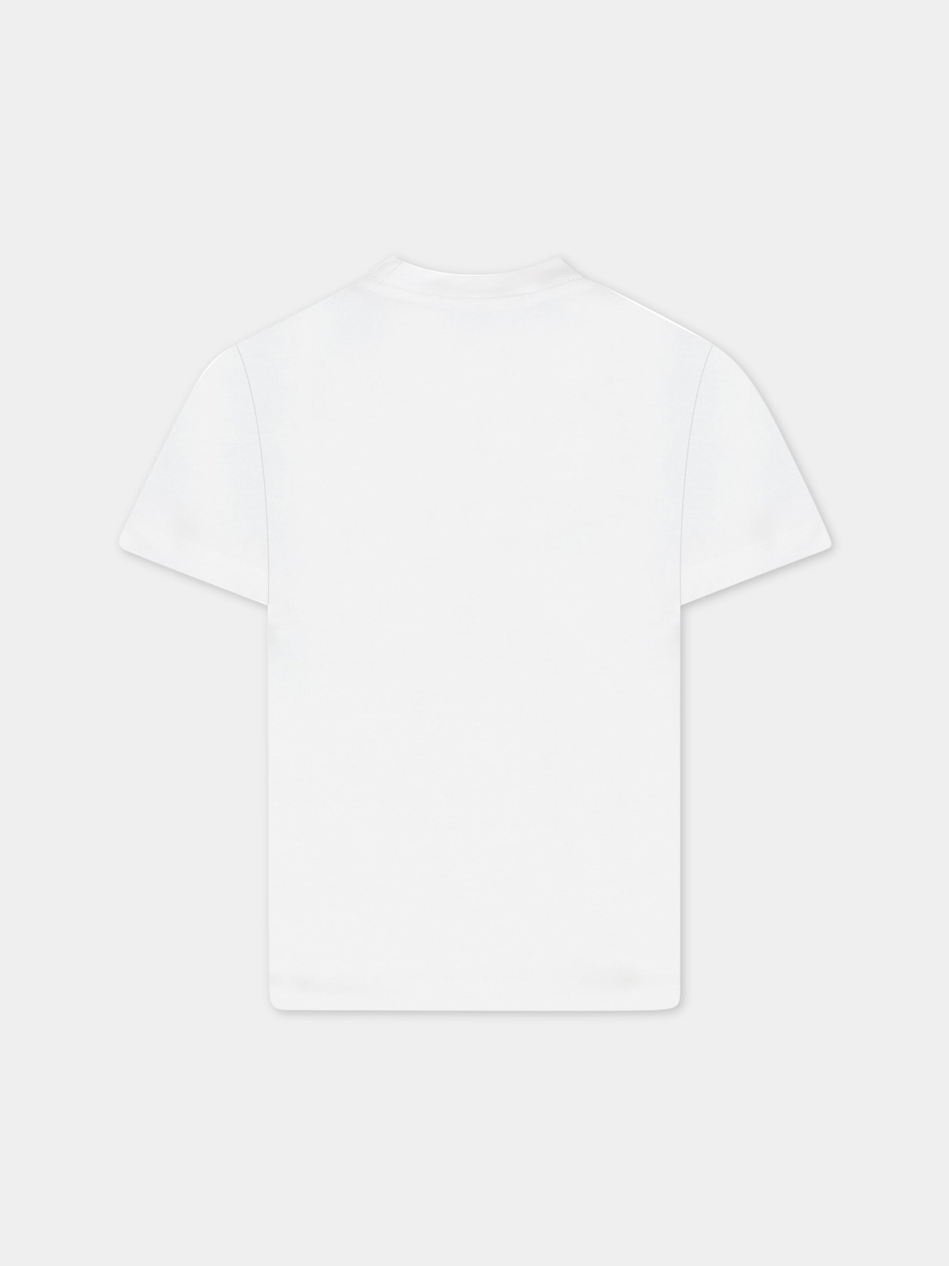 T-shirt bianca per bambino con simbolo della paca,Molo,1S23A214 0000