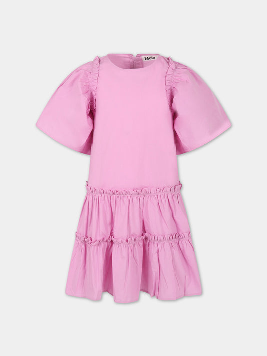 Vestito rosa per bambina,Molo,2S23E116 8706