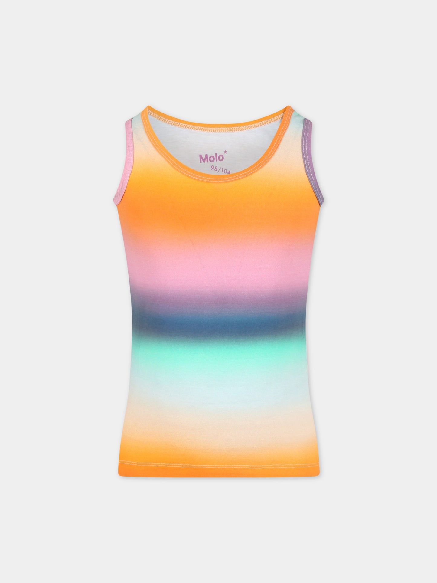 Set multicolor per bambina con patch logato,Molo,2S23Q802 6819