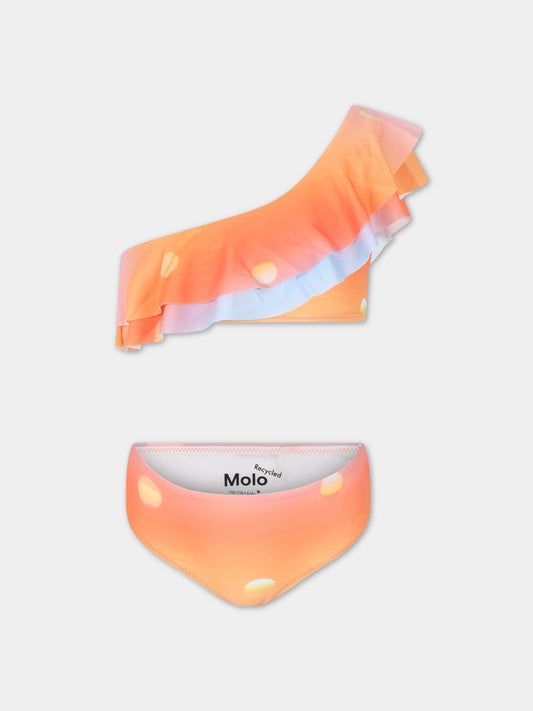 Bikini multicolor per bambina con patch logato,Molo,8S23P107 6686