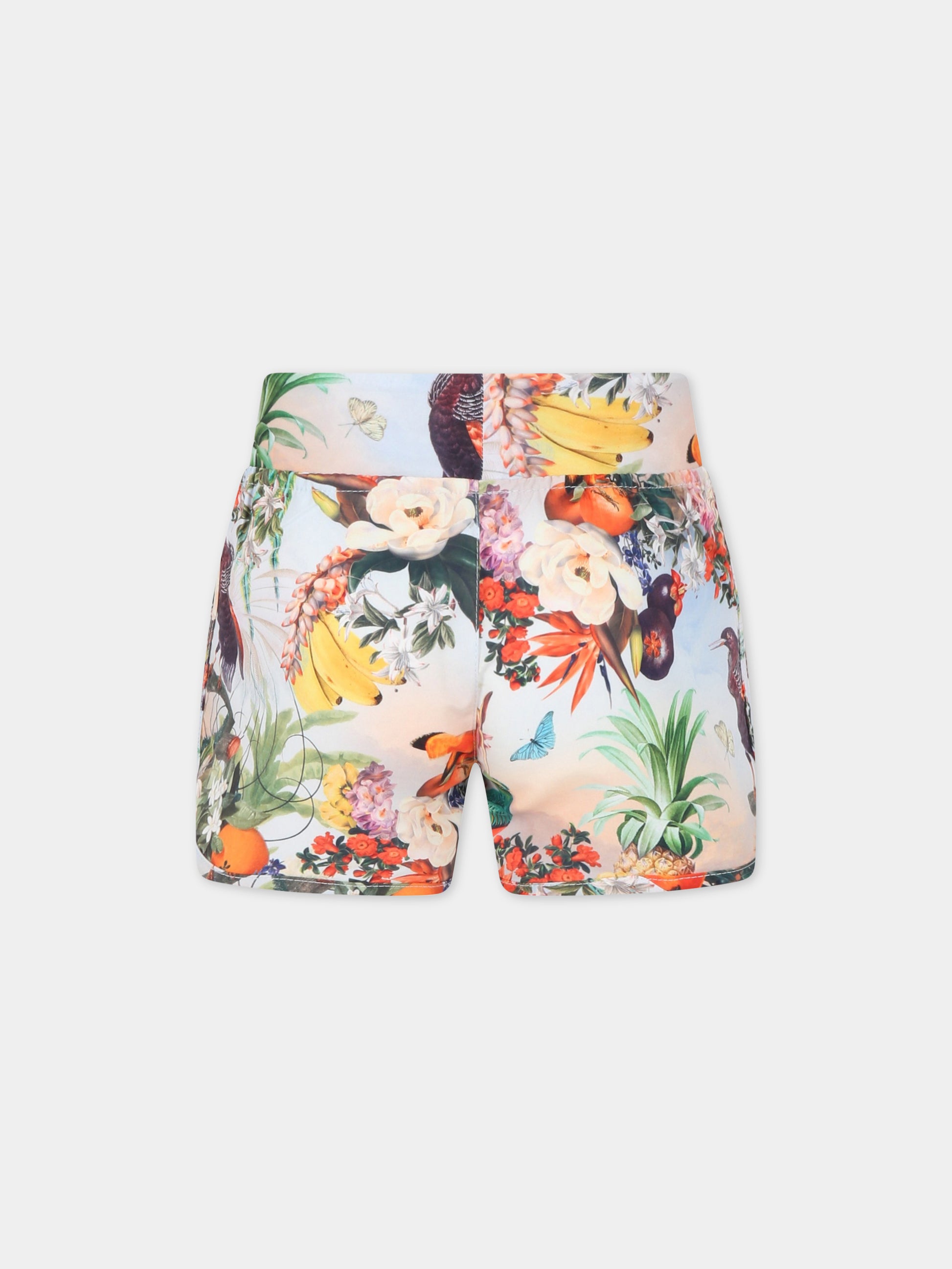 Shorts multicolor per bambina con logo,Molo,8S23P402 6692