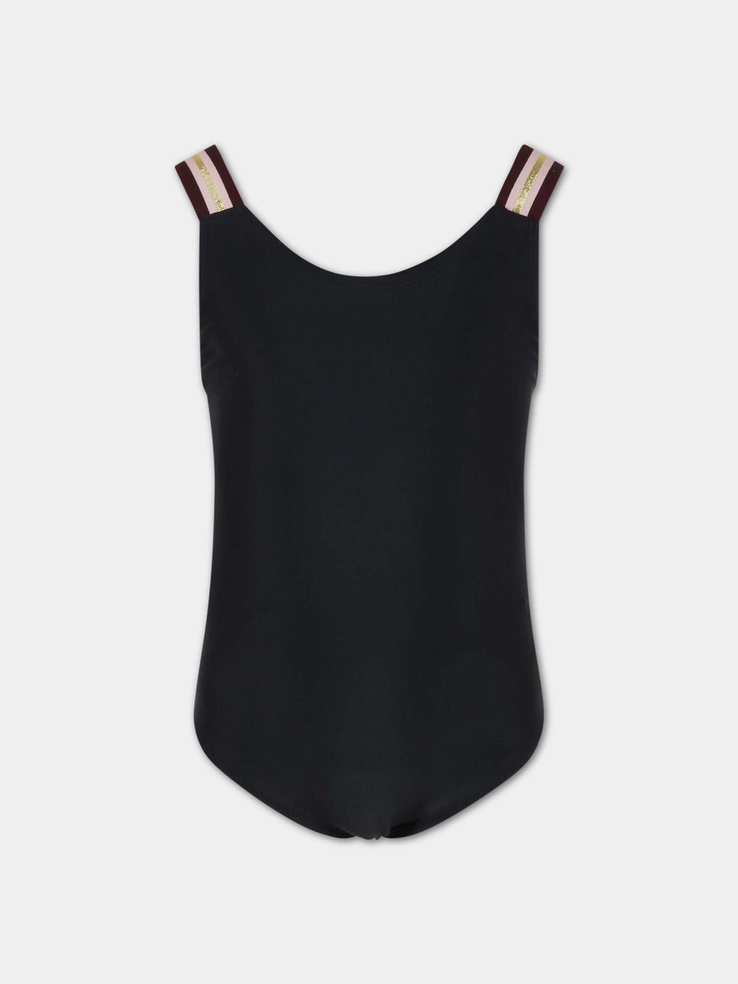 Costume intero nero per bambina con logo,Molo,8S23P507 0099