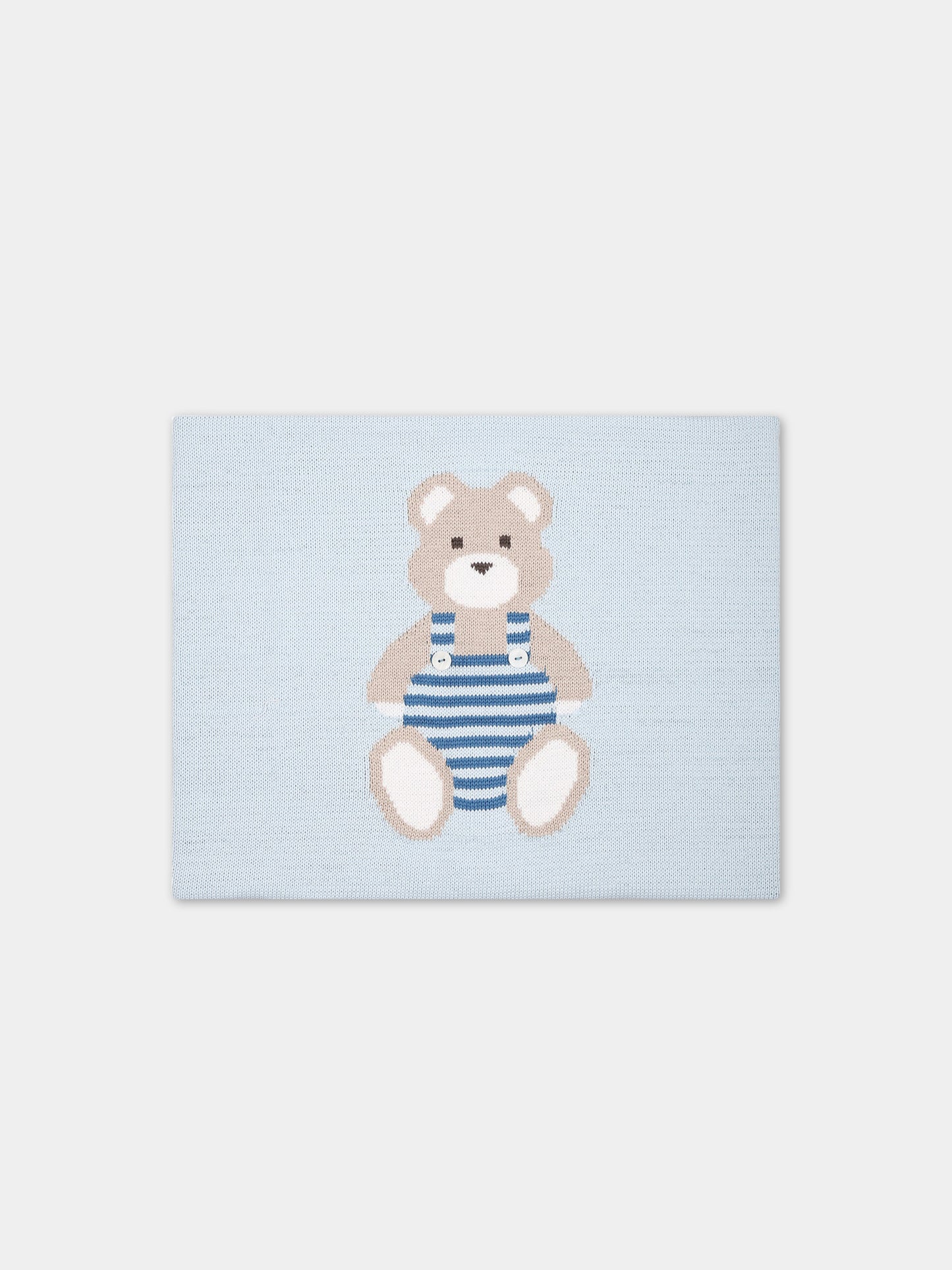 Coperta celeste per neonato,Little Bear,6124 CIELO