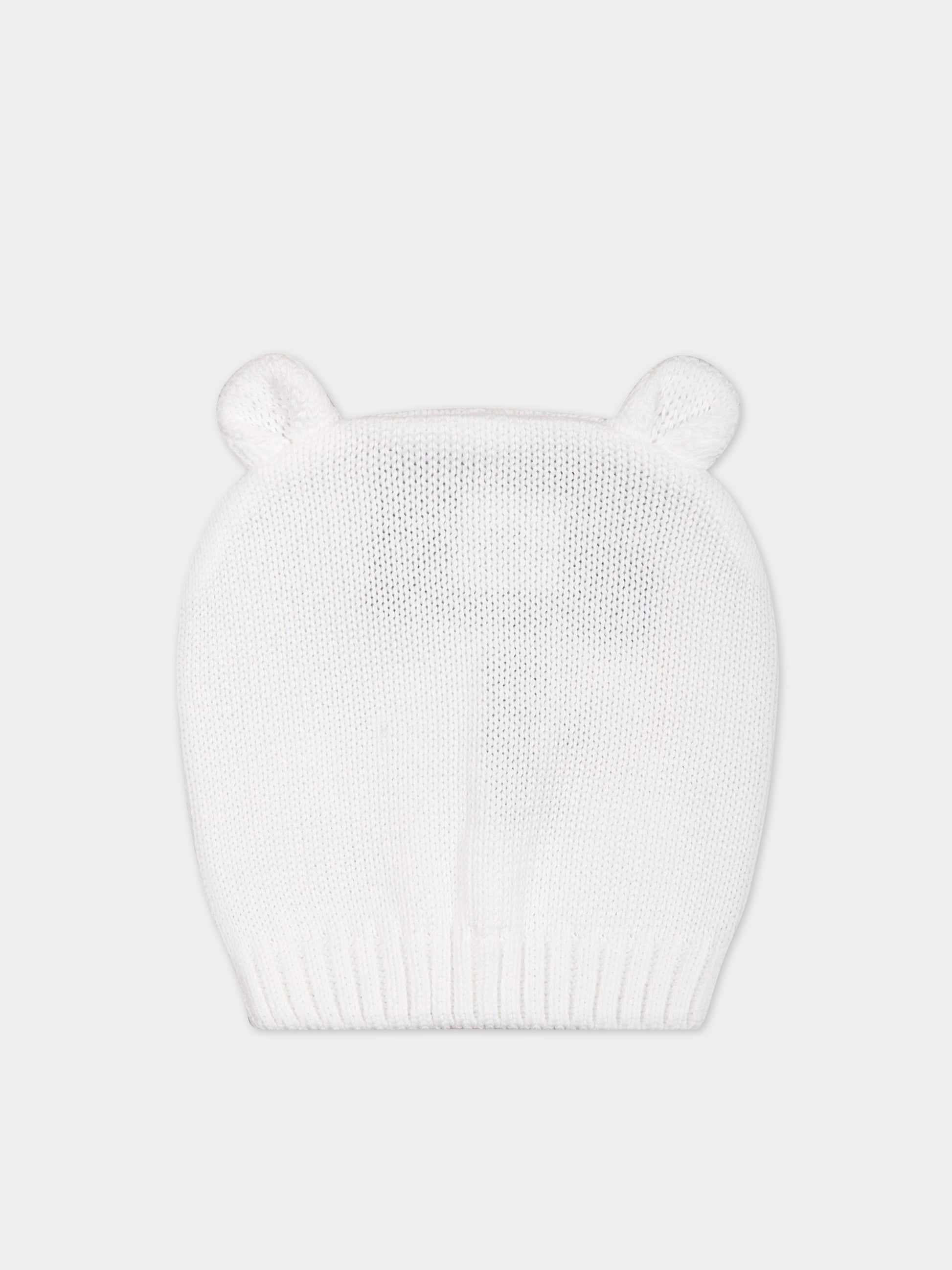 Cappello bianco per neonati,Little Bear,6128 BIANCO