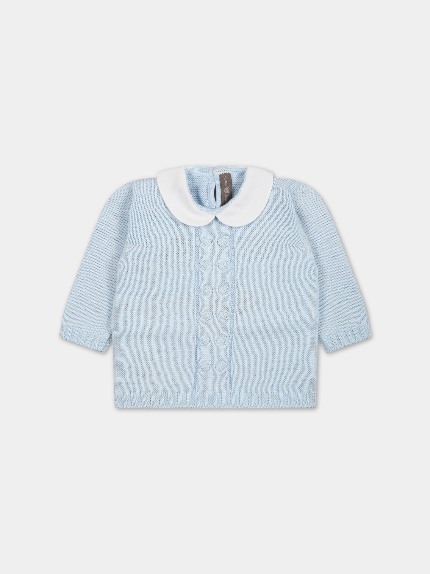 Maglione celeste per neonato,Little Bear,6023 CIELO